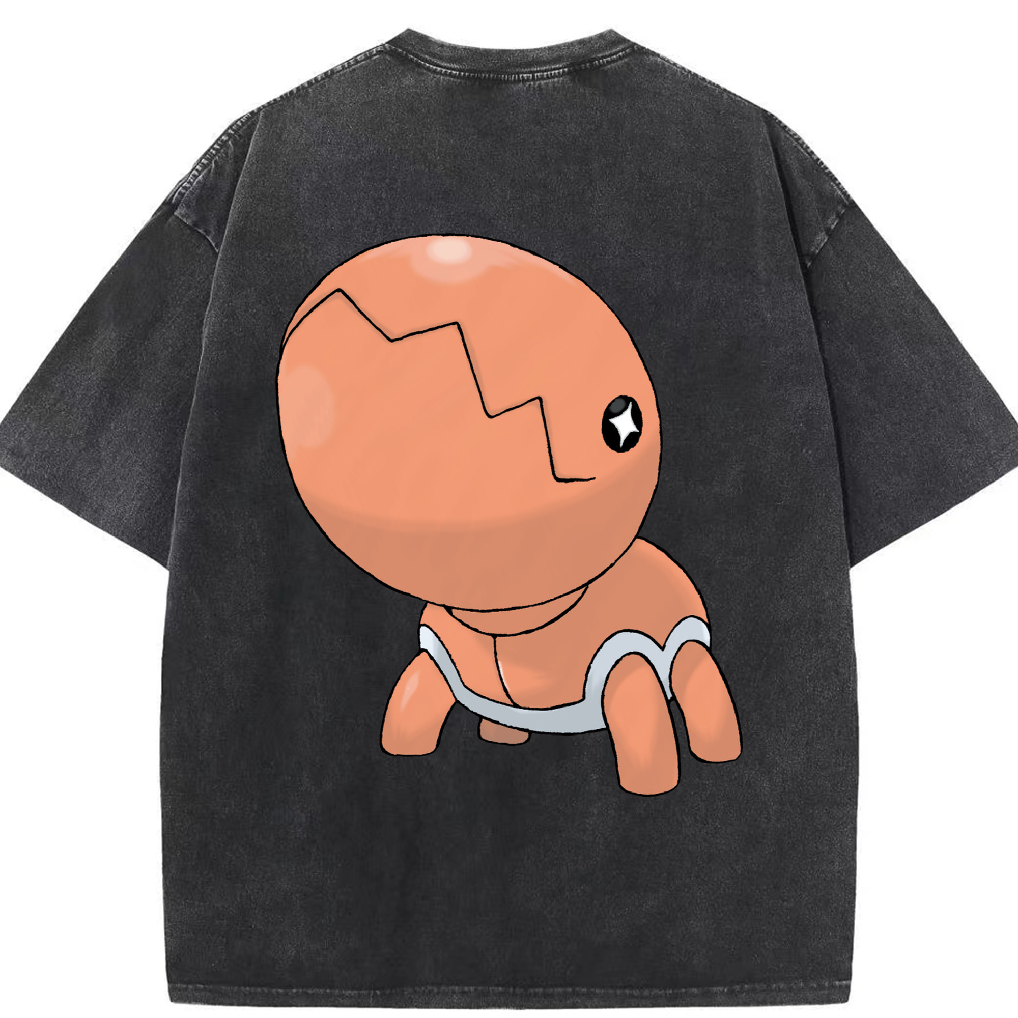 （画像用） ポケットモンスター Pokémon 綿100% ヴィンテージ風 半袖Tシャツ（背面プリント）