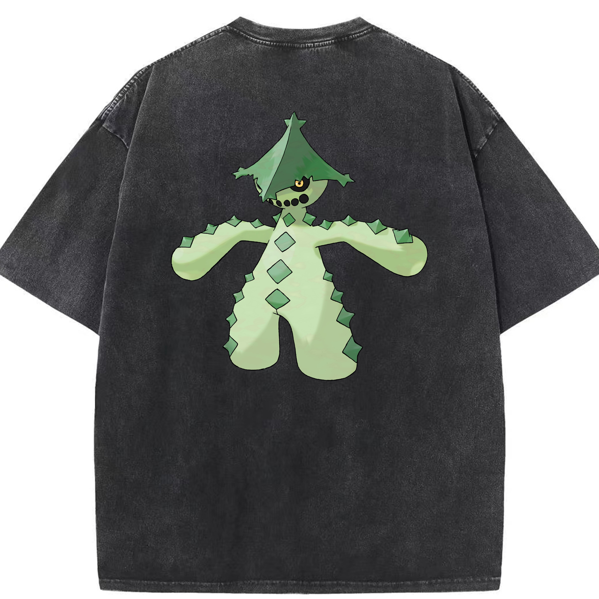 （画像用） ポケットモンスター Pokémon 綿100% ヴィンテージ風 半袖Tシャツ（背面プリント）
