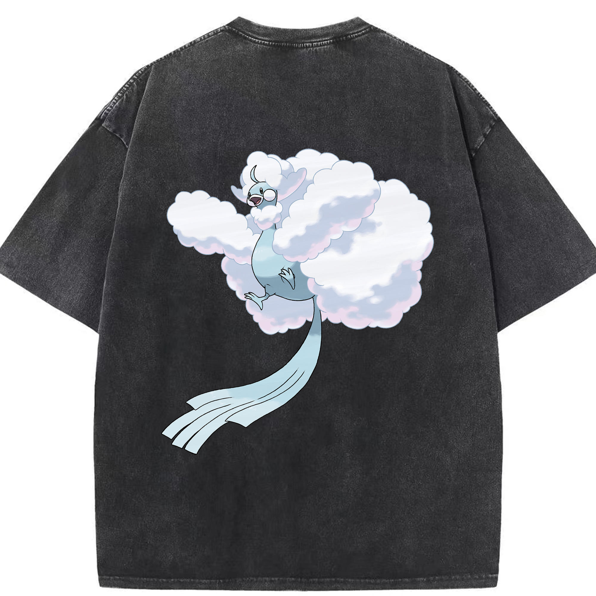 （画像用） ポケットモンスター Pokémon 綿100% ヴィンテージ風 半袖Tシャツ（背面プリント）