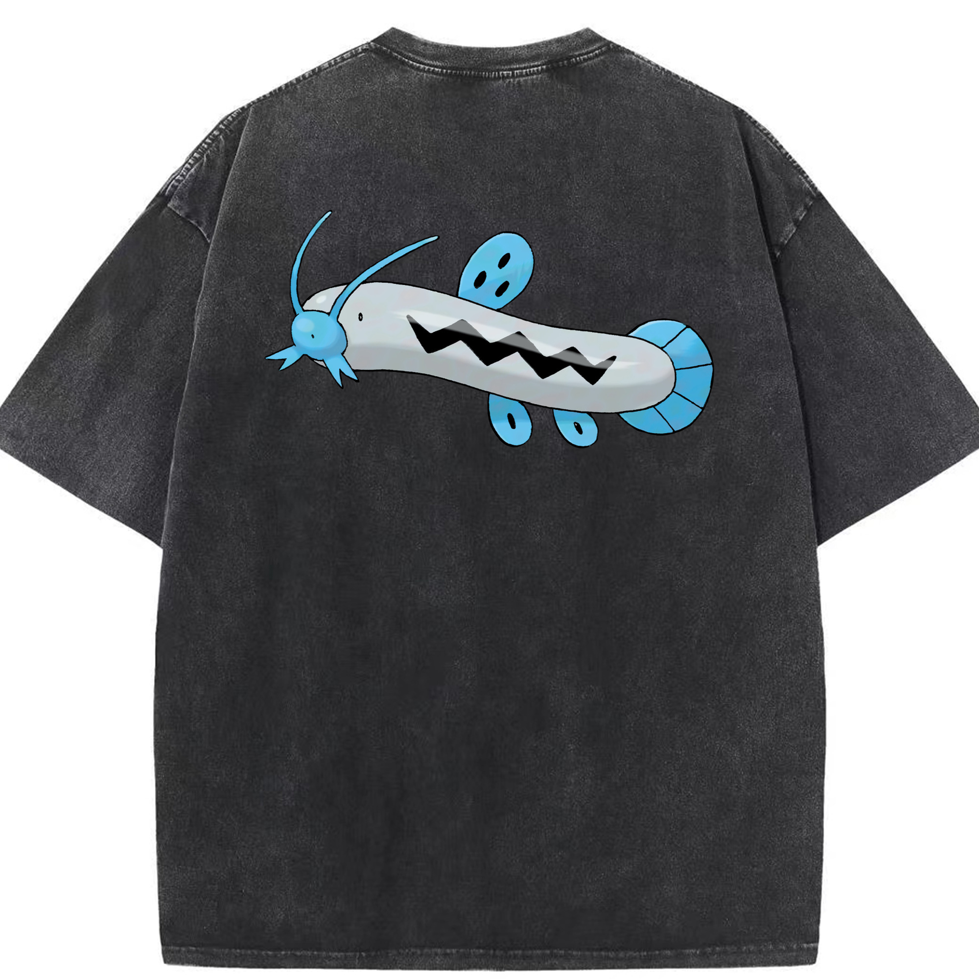 （画像用） ポケットモンスター Pokémon 綿100% ヴィンテージ風 半袖Tシャツ（背面プリント）