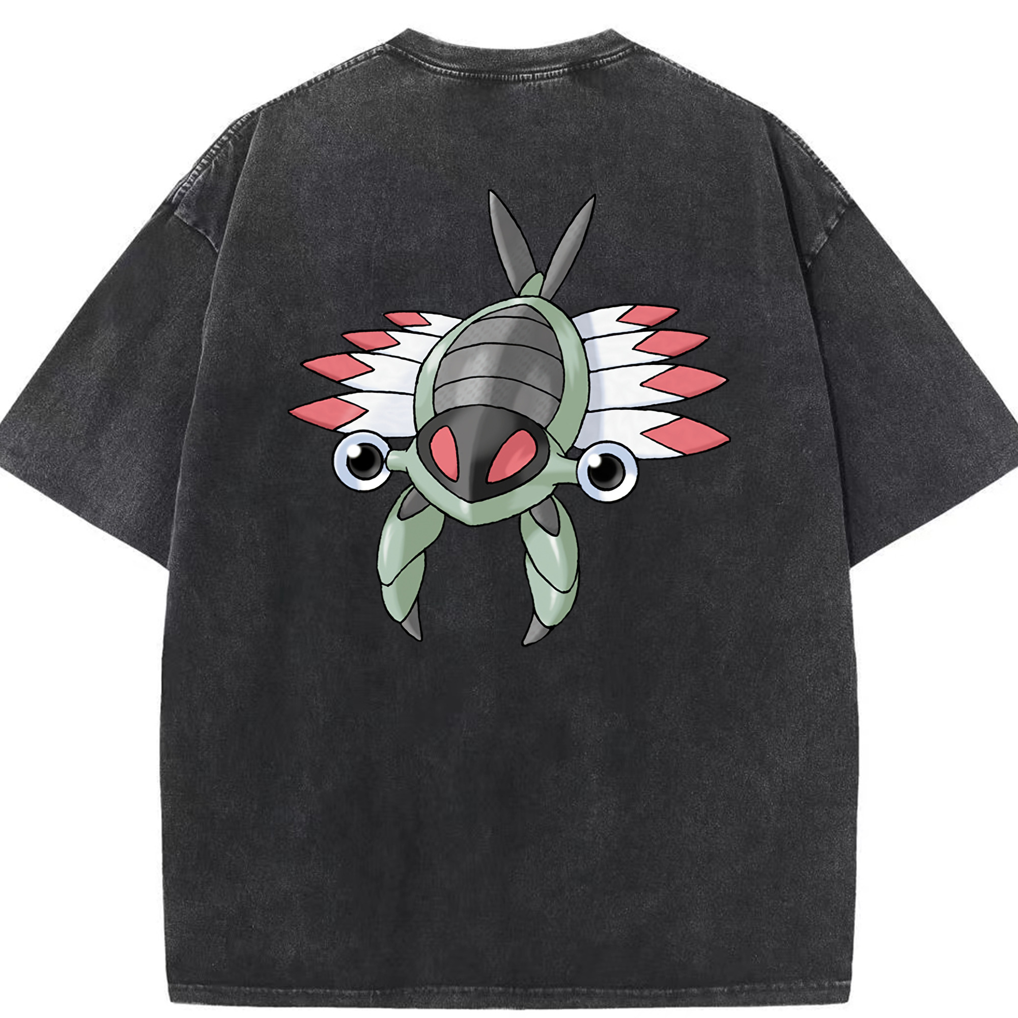 （画像用） ポケットモンスター Pokémon 綿100% ヴィンテージ風 半袖Tシャツ（背面プリント）
