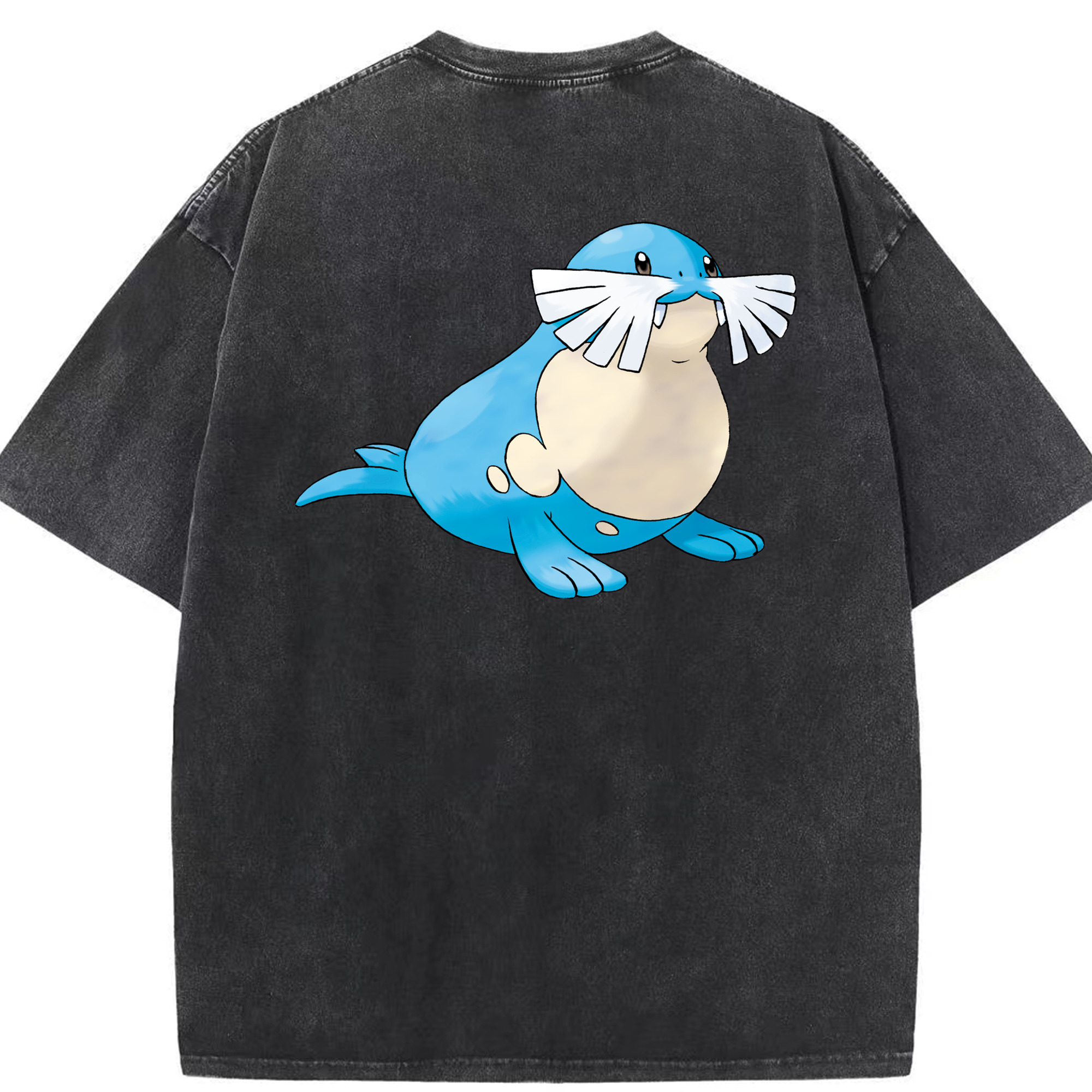 （画像用） ポケットモンスター Pokémon 綿100% ヴィンテージ風 半袖Tシャツ（背面プリント）