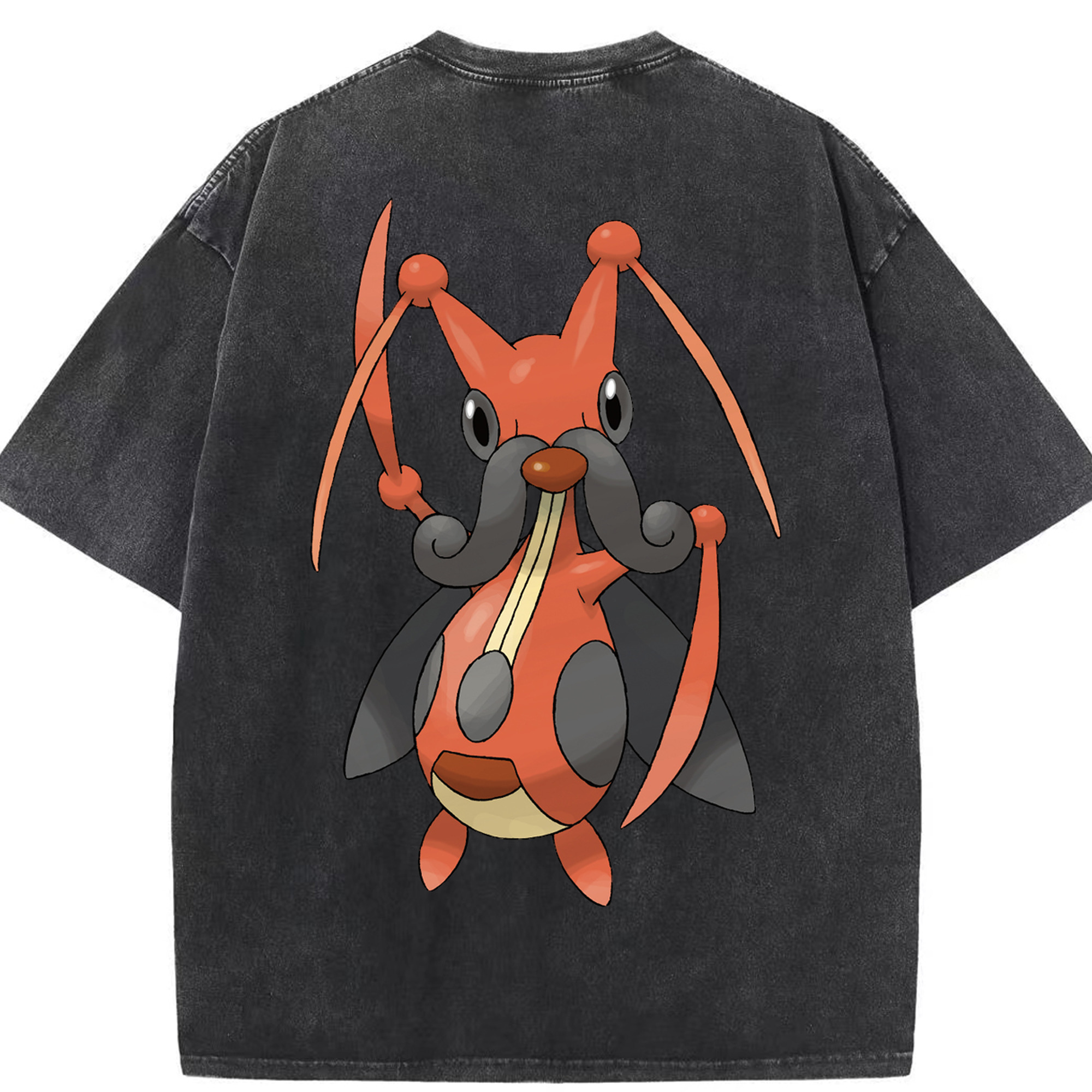 （画像用） ポケットモンスター Pokémon 綿100% ヴィンテージ風 半袖Tシャツ（背面プリント）