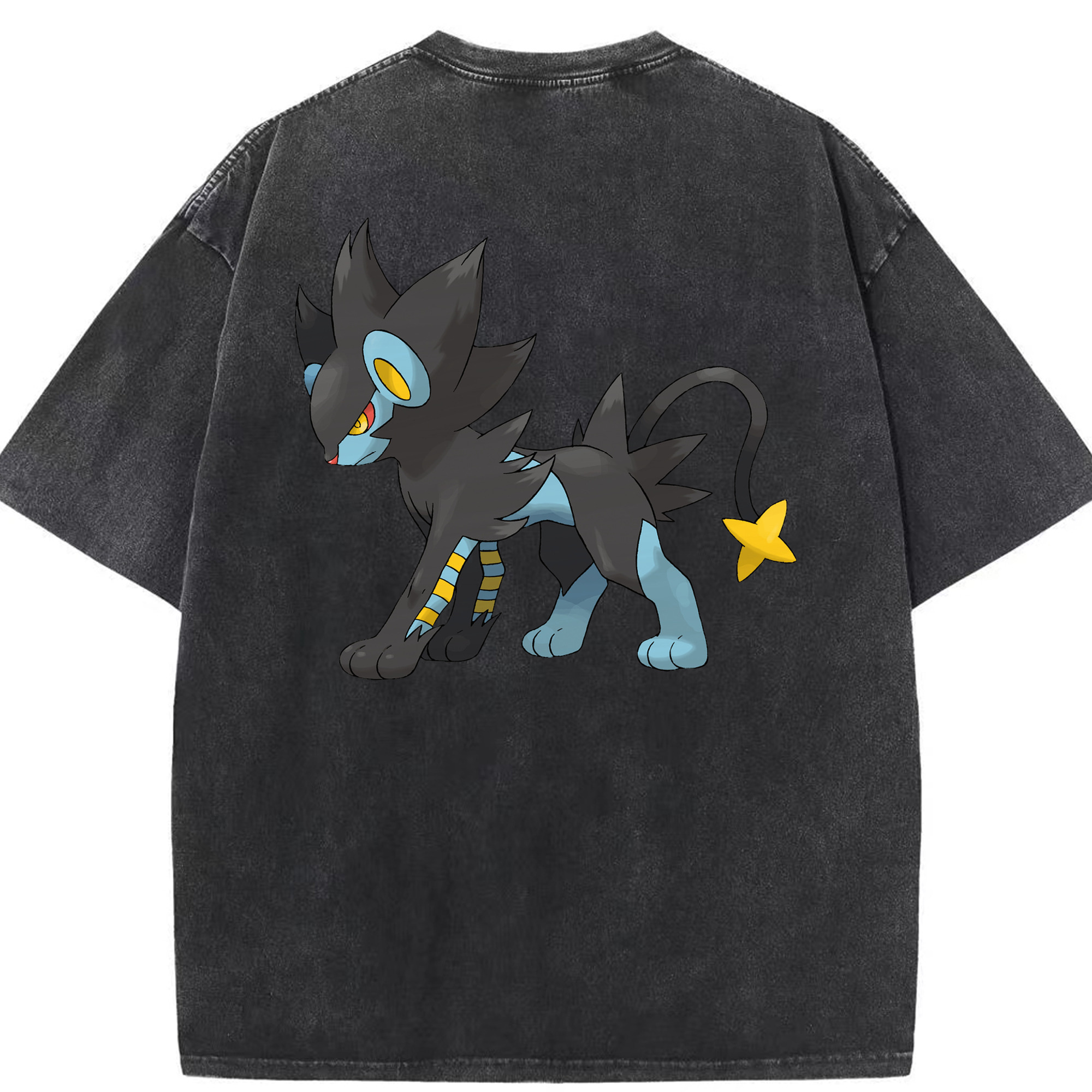 （画像用） ポケットモンスター Pokémon 綿100% ヴィンテージ風 半袖Tシャツ（背面プリント）