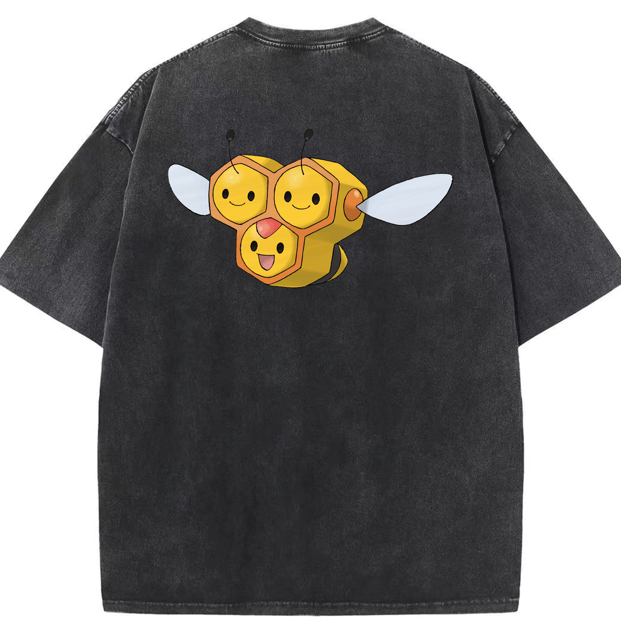 （画像用） ポケットモンスター Pokémon 綿100% ヴィンテージ風 半袖Tシャツ（背面プリント）