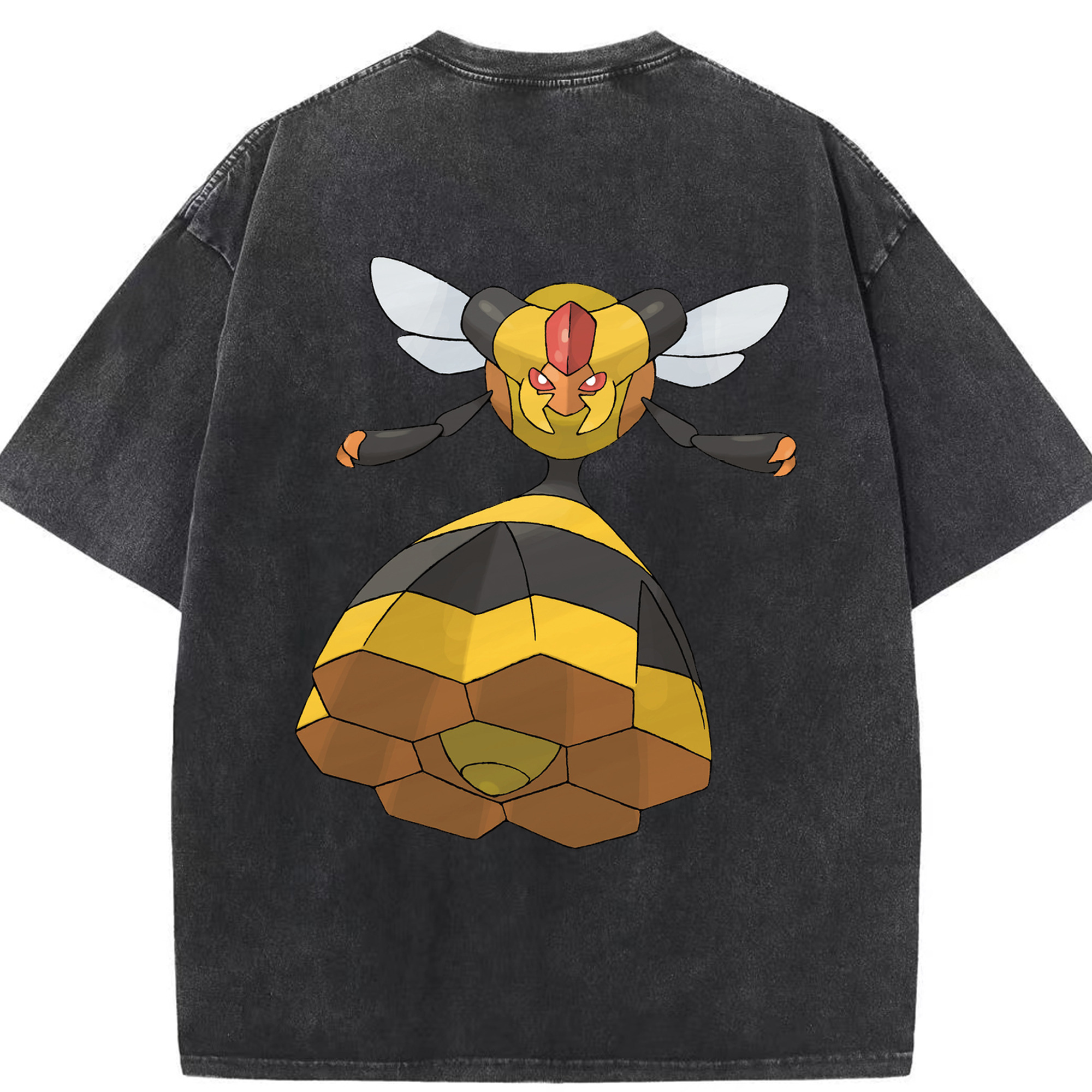 （画像用） ポケットモンスター Pokémon 綿100% ヴィンテージ風 半袖Tシャツ（背面プリント）