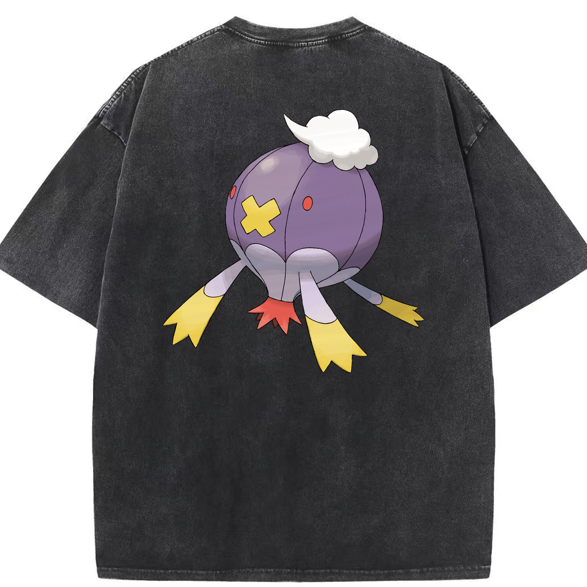 （画像用） ポケットモンスター Pokémon 綿100% ヴィンテージ風 半袖Tシャツ（背面プリント）