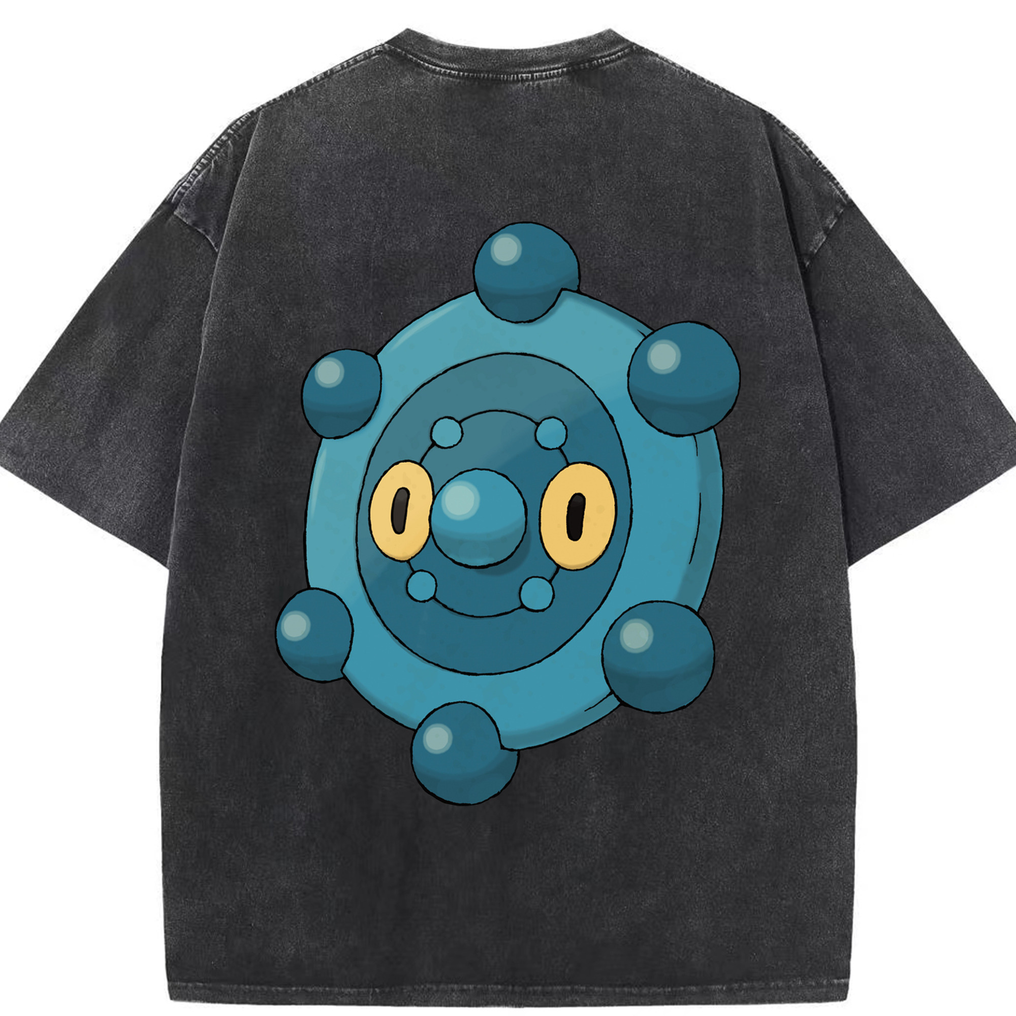 （画像用） ポケットモンスター Pokémon 綿100% ヴィンテージ風 半袖Tシャツ（背面プリント）