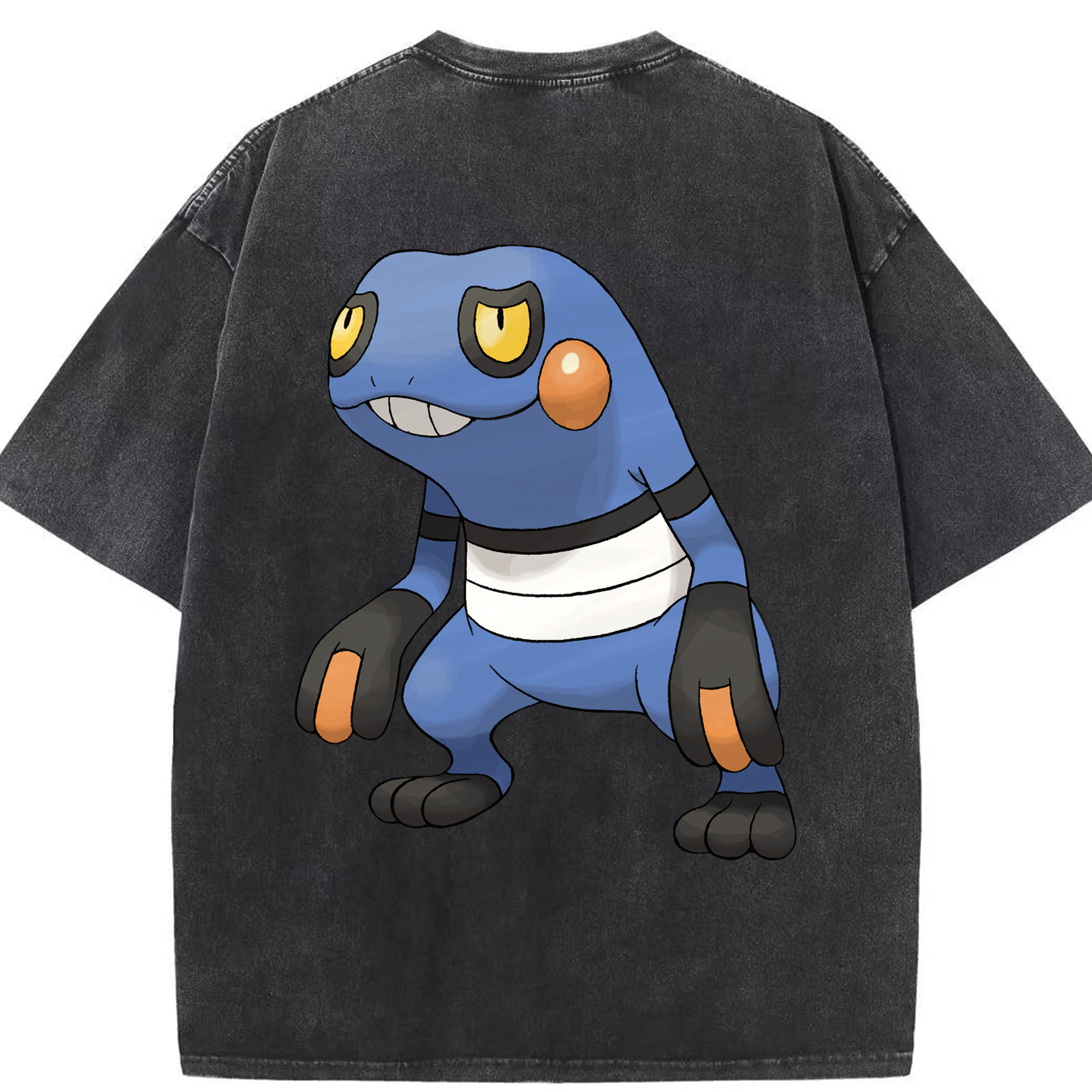 （画像用） ポケットモンスター Pokémon 綿100% ヴィンテージ風 半袖Tシャツ（背面プリント）