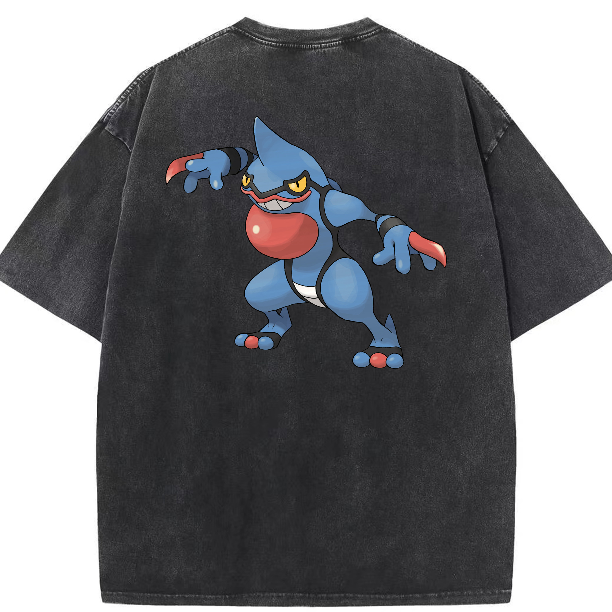 （画像用） ポケットモンスター Pokémon 綿100% ヴィンテージ風 半袖Tシャツ（背面プリント）