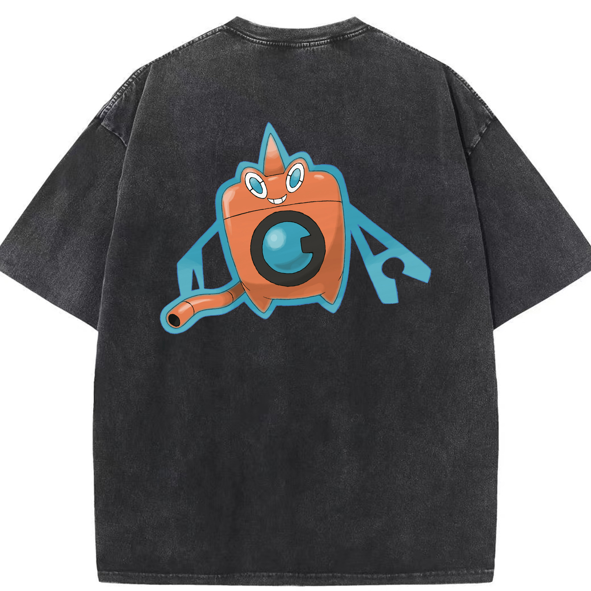 （画像用） ポケットモンスター Pokémon 綿100% ヴィンテージ風 半袖Tシャツ（背面プリント）
