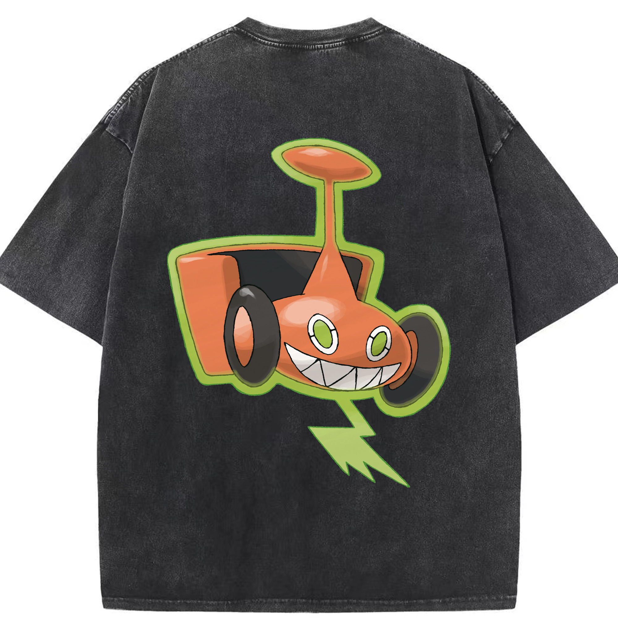 （画像用） ポケットモンスター Pokémon 綿100% ヴィンテージ風 半袖Tシャツ（背面プリント）