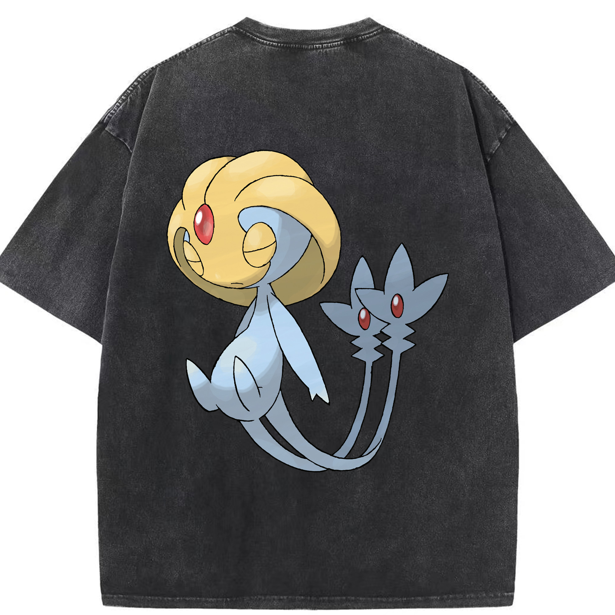 （画像用） ポケットモンスター Pokémon 綿100% ヴィンテージ風 半袖Tシャツ（背面プリント）