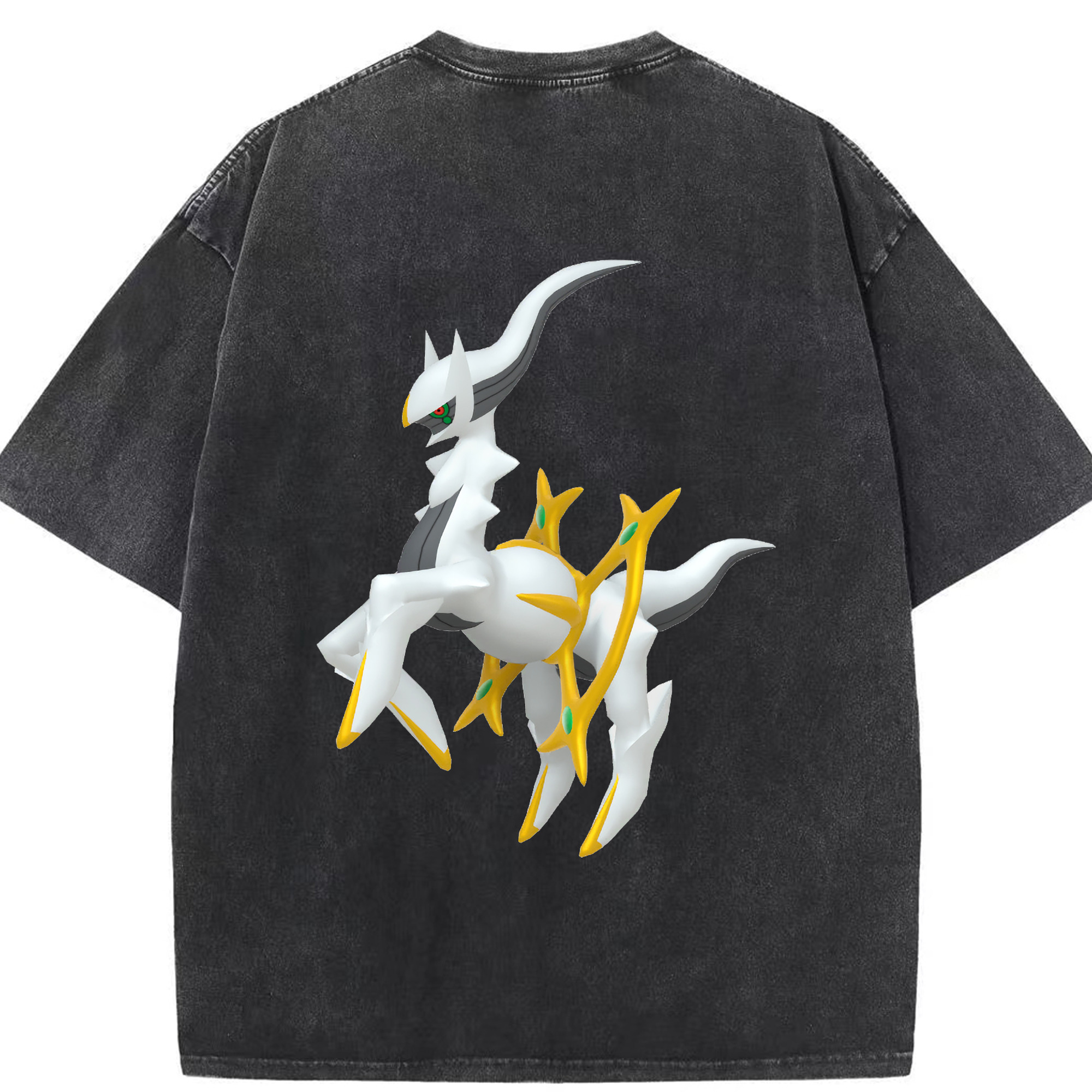 （画像用） ポケットモンスター Pokémon 綿100% ヴィンテージ風 半袖Tシャツ（背面プリント）