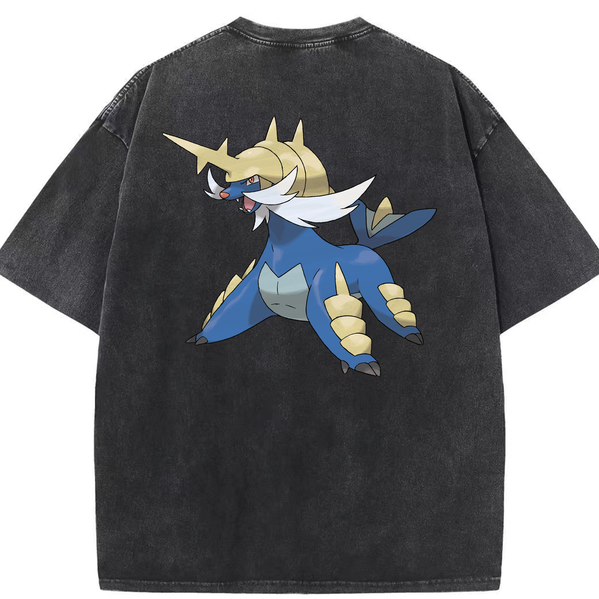 （画像用） ポケットモンスター Pokémon 綿100% ヴィンテージ風 半袖Tシャツ（背面プリント）