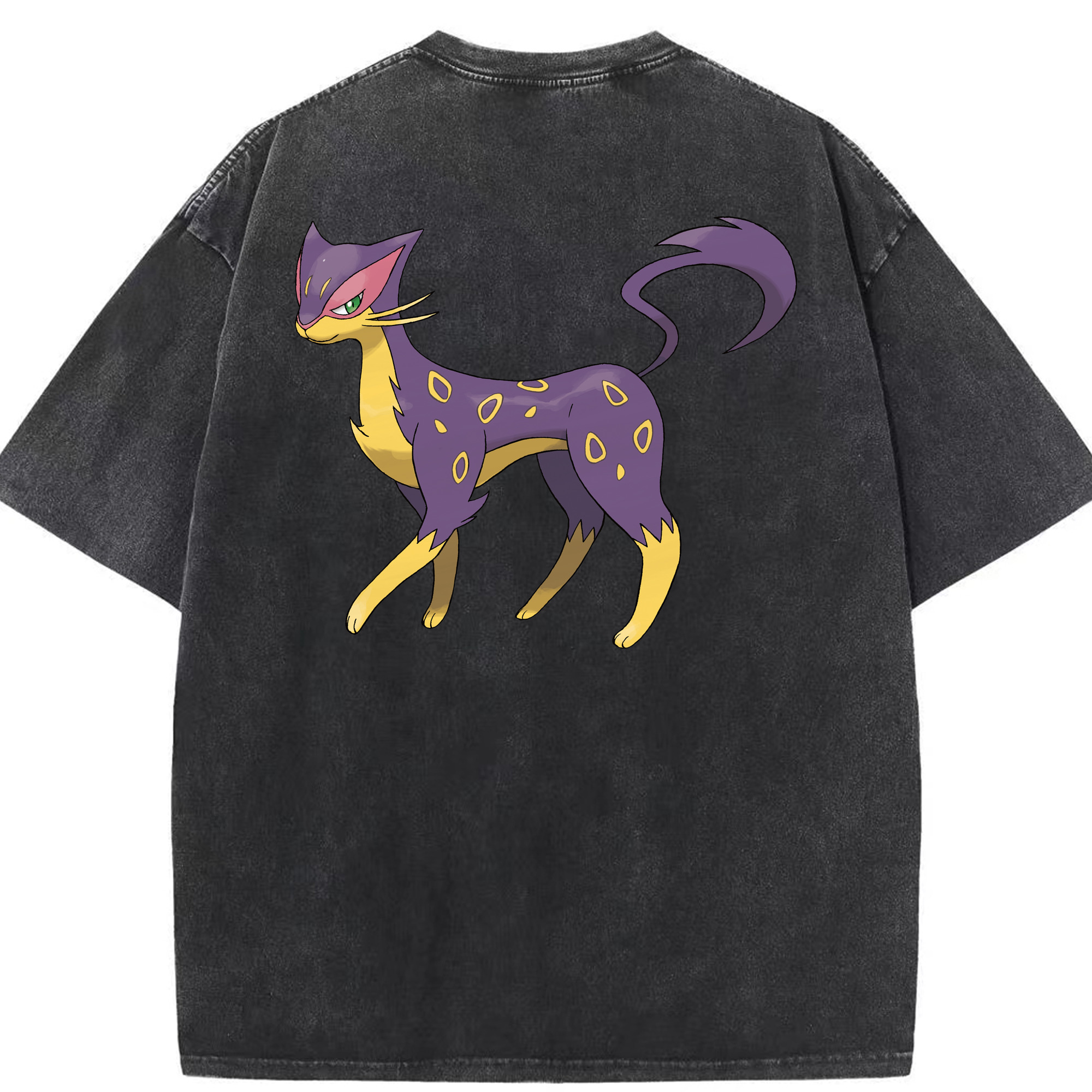 （画像用） ポケットモンスター Pokémon 綿100% ヴィンテージ風 半袖Tシャツ（背面プリント）