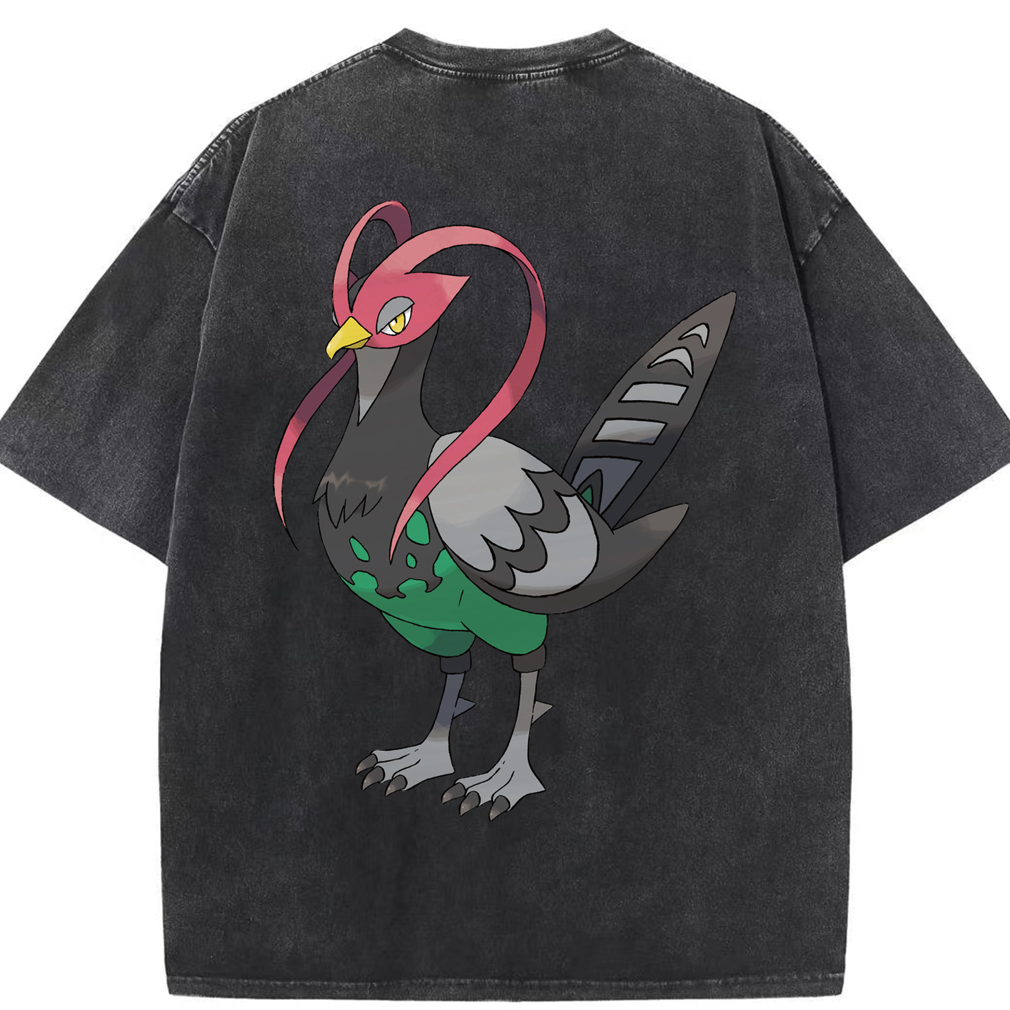 （画像用） ポケットモンスター Pokémon 綿100% ヴィンテージ風 半袖Tシャツ（背面プリント）