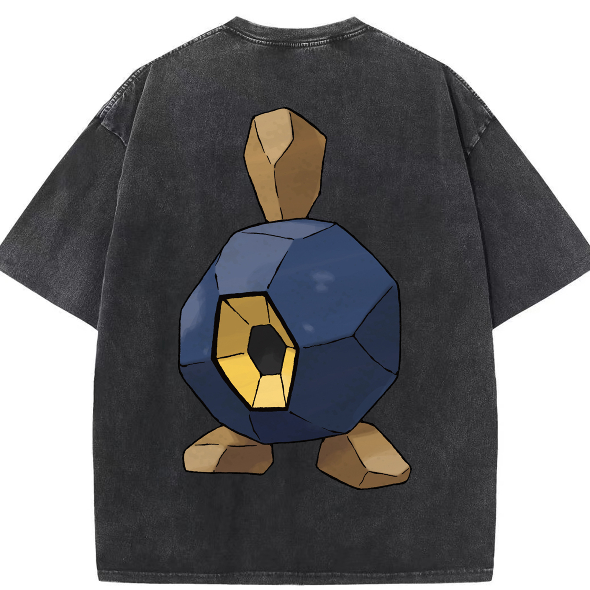 （画像用） ポケットモンスター Pokémon 綿100% ヴィンテージ風 半袖Tシャツ（背面プリント）