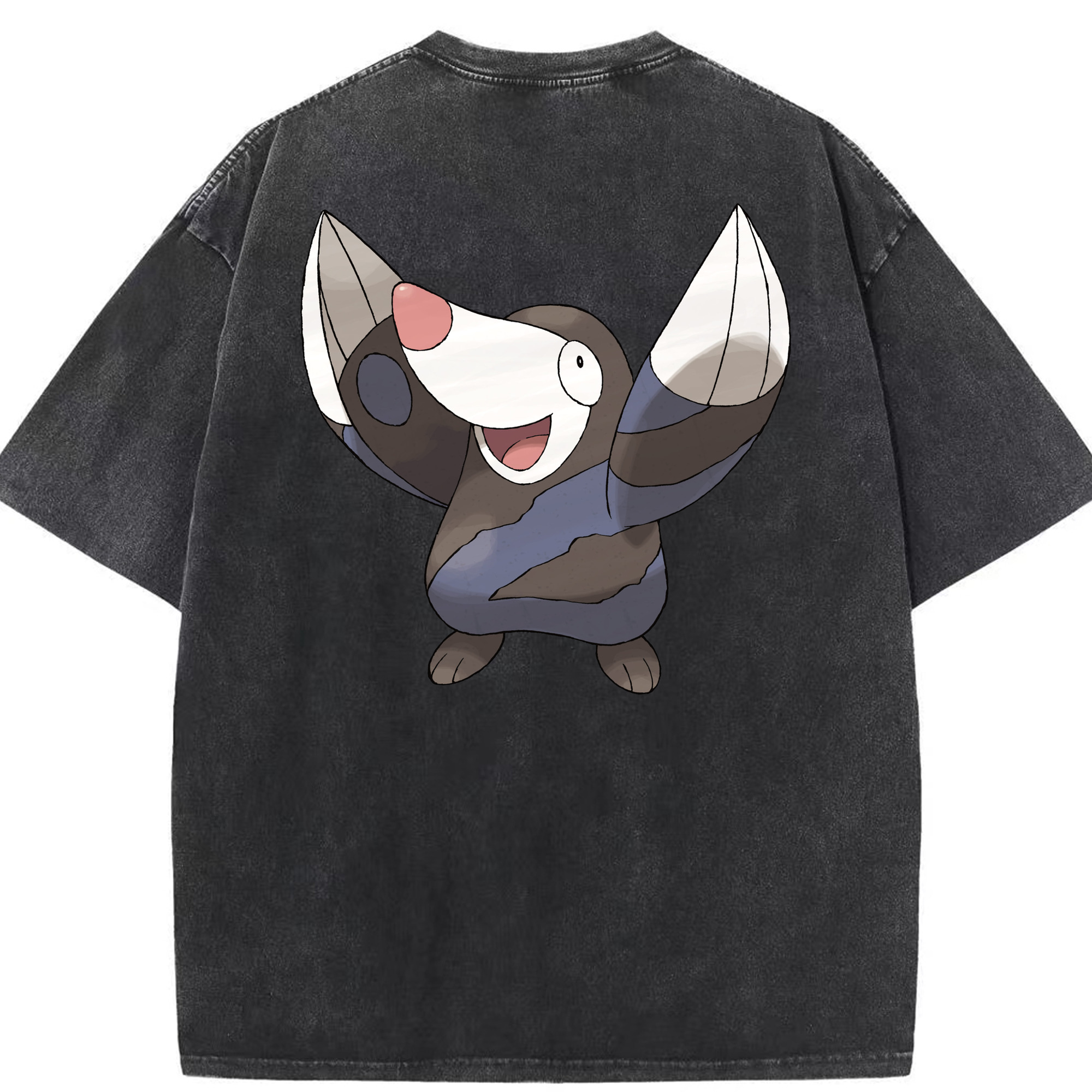 （画像用） ポケットモンスター Pokémon 綿100% ヴィンテージ風 半袖Tシャツ（背面プリント）
