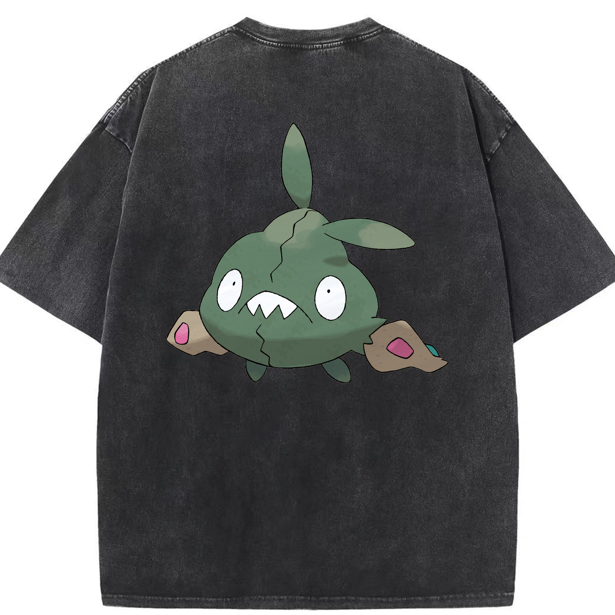 （画像用） ポケットモンスター Pokémon 綿100% ヴィンテージ風 半袖Tシャツ（背面プリント）