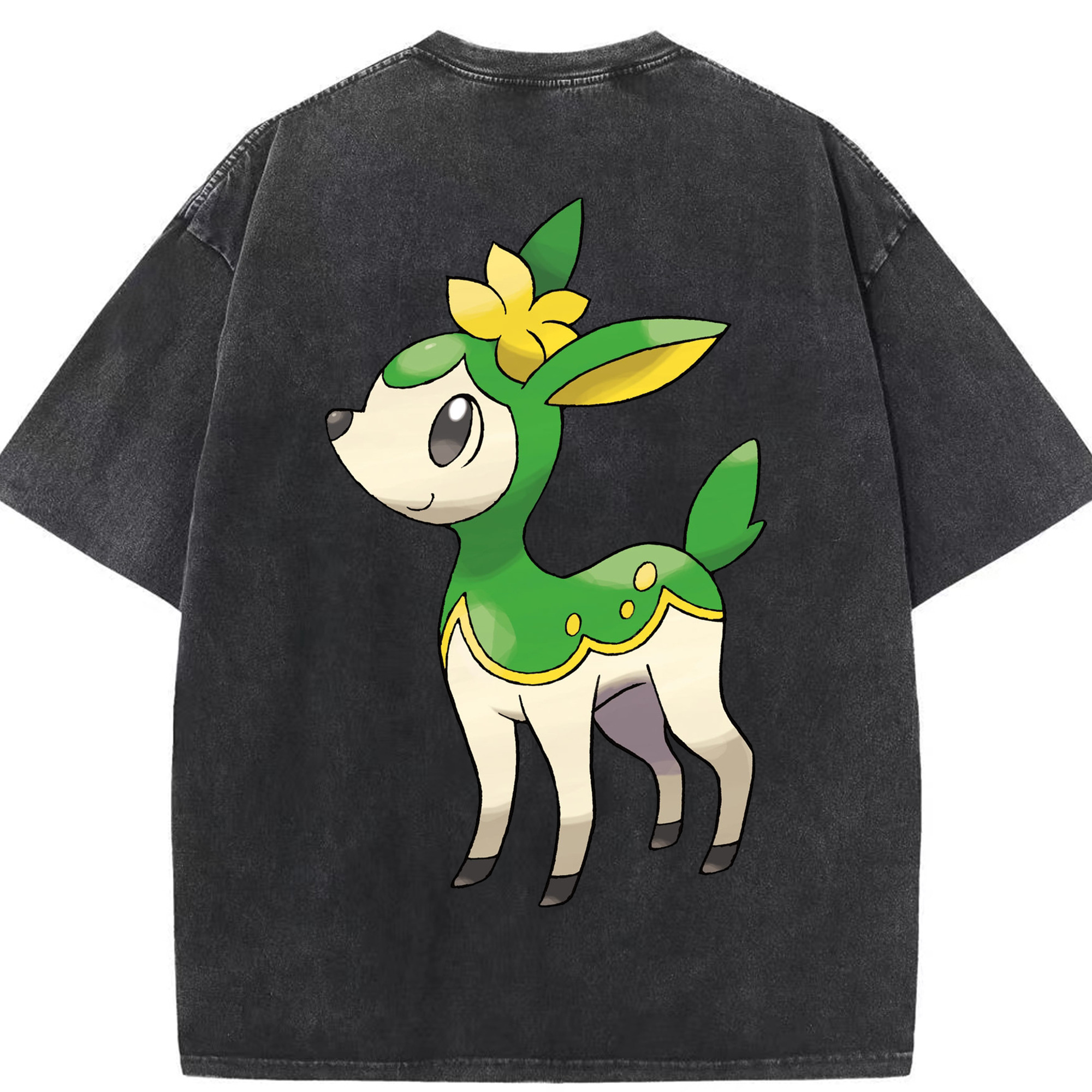 （画像用） ポケットモンスター Pokémon 綿100% ヴィンテージ風 半袖Tシャツ（背面プリント）