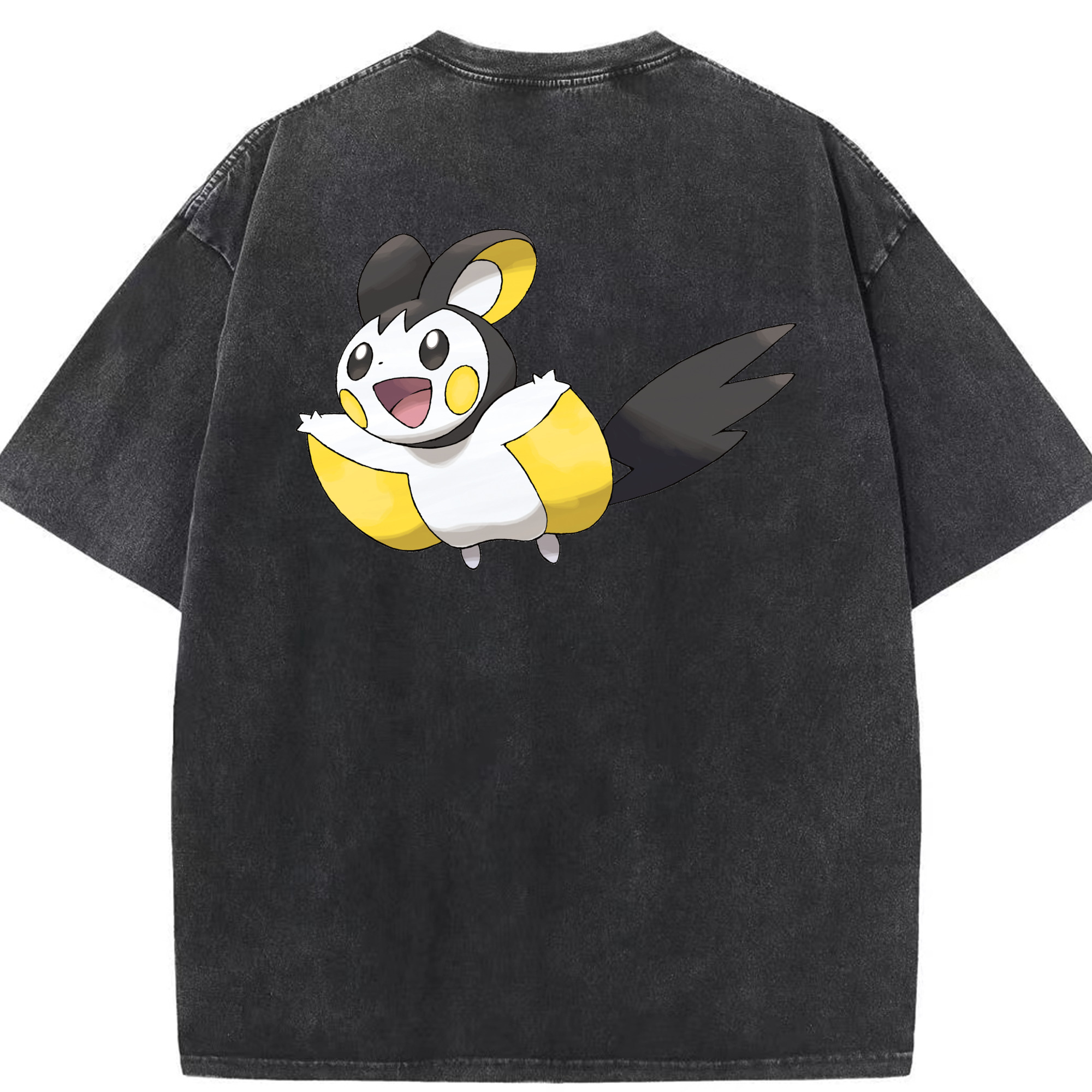 （画像用） ポケットモンスター Pokémon 綿100% ヴィンテージ風 半袖Tシャツ（背面プリント）
