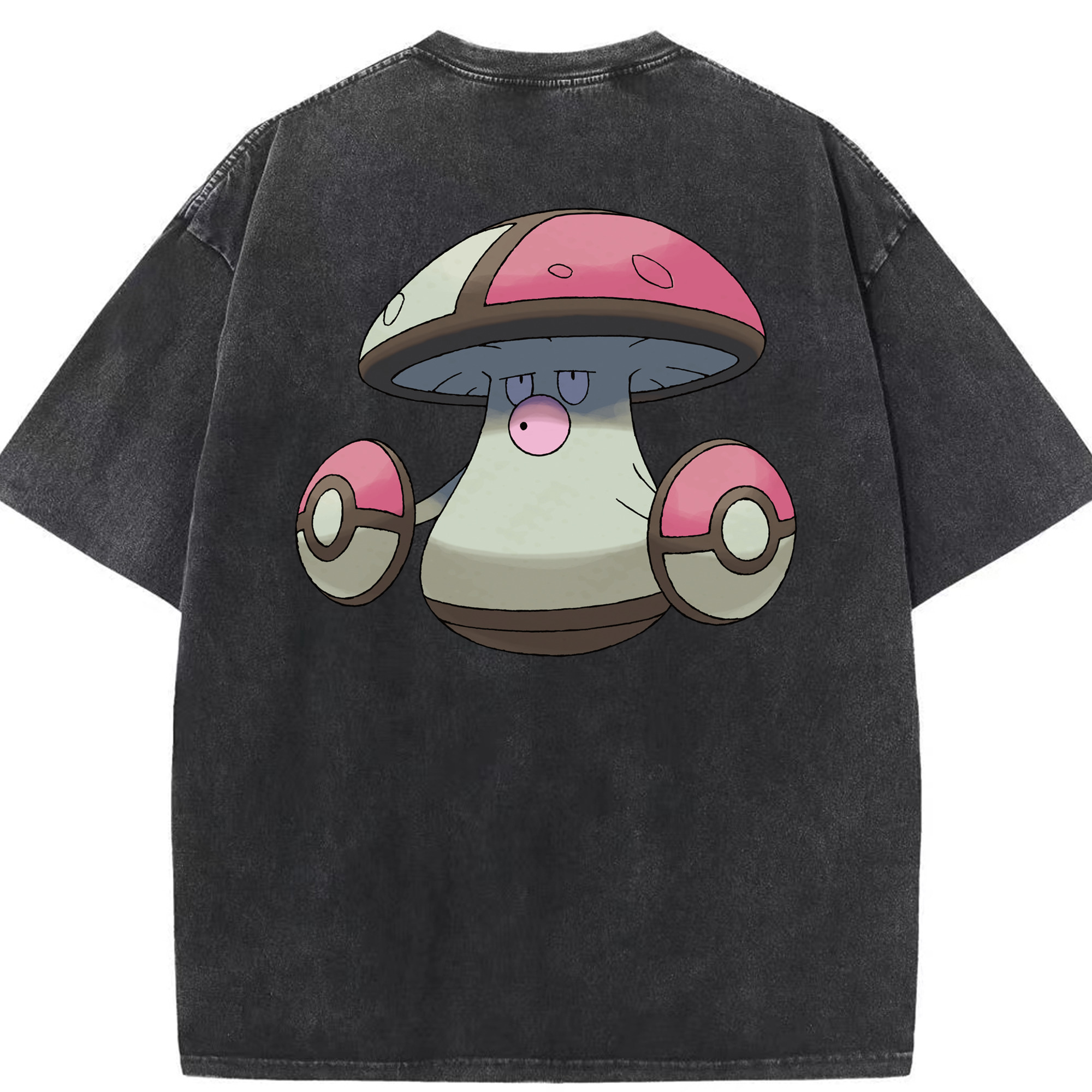 （画像用） ポケットモンスター Pokémon 綿100% ヴィンテージ風 半袖Tシャツ（背面プリント）