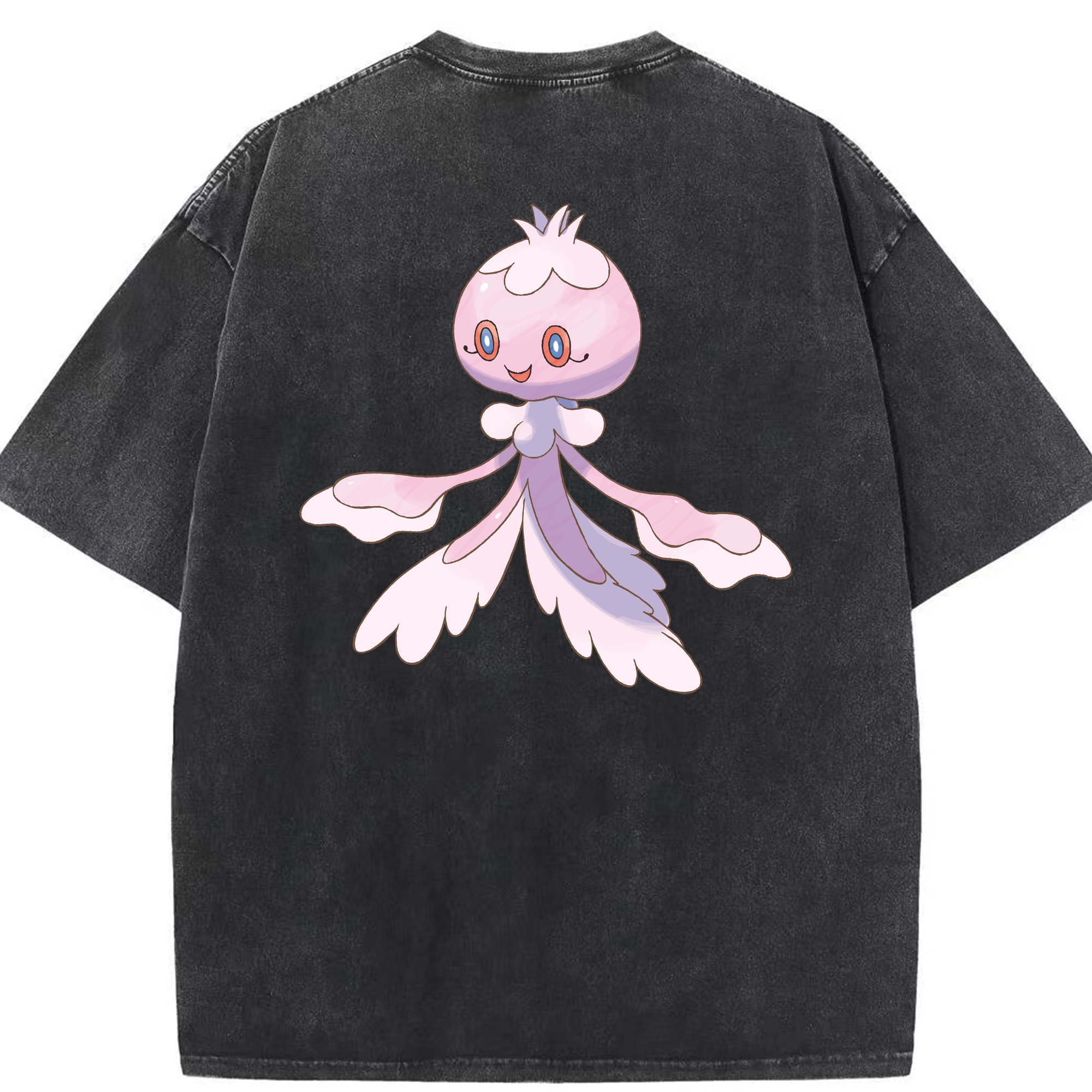 （画像用） ポケットモンスター Pokémon 綿100% ヴィンテージ風 半袖Tシャツ（背面プリント）