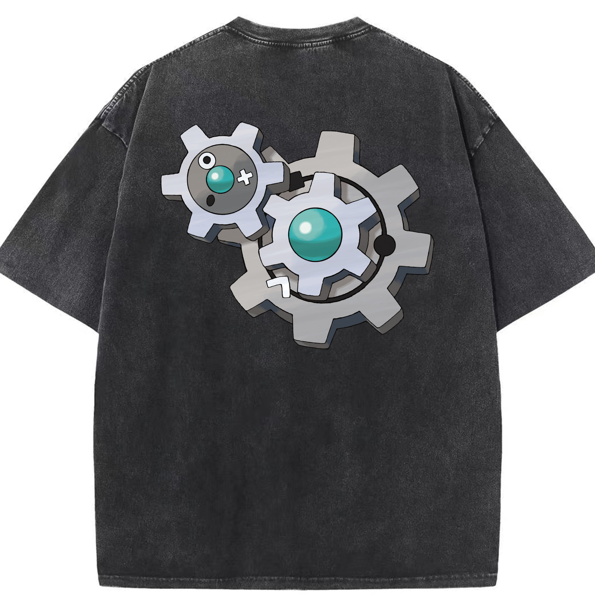 （画像用） ポケットモンスター Pokémon 綿100% ヴィンテージ風 半袖Tシャツ（背面プリント）