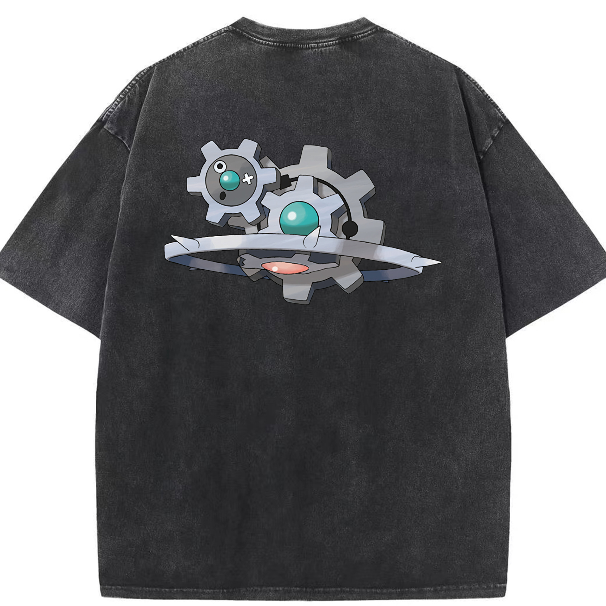 （画像用） ポケットモンスター Pokémon 綿100% ヴィンテージ風 半袖Tシャツ（背面プリント）