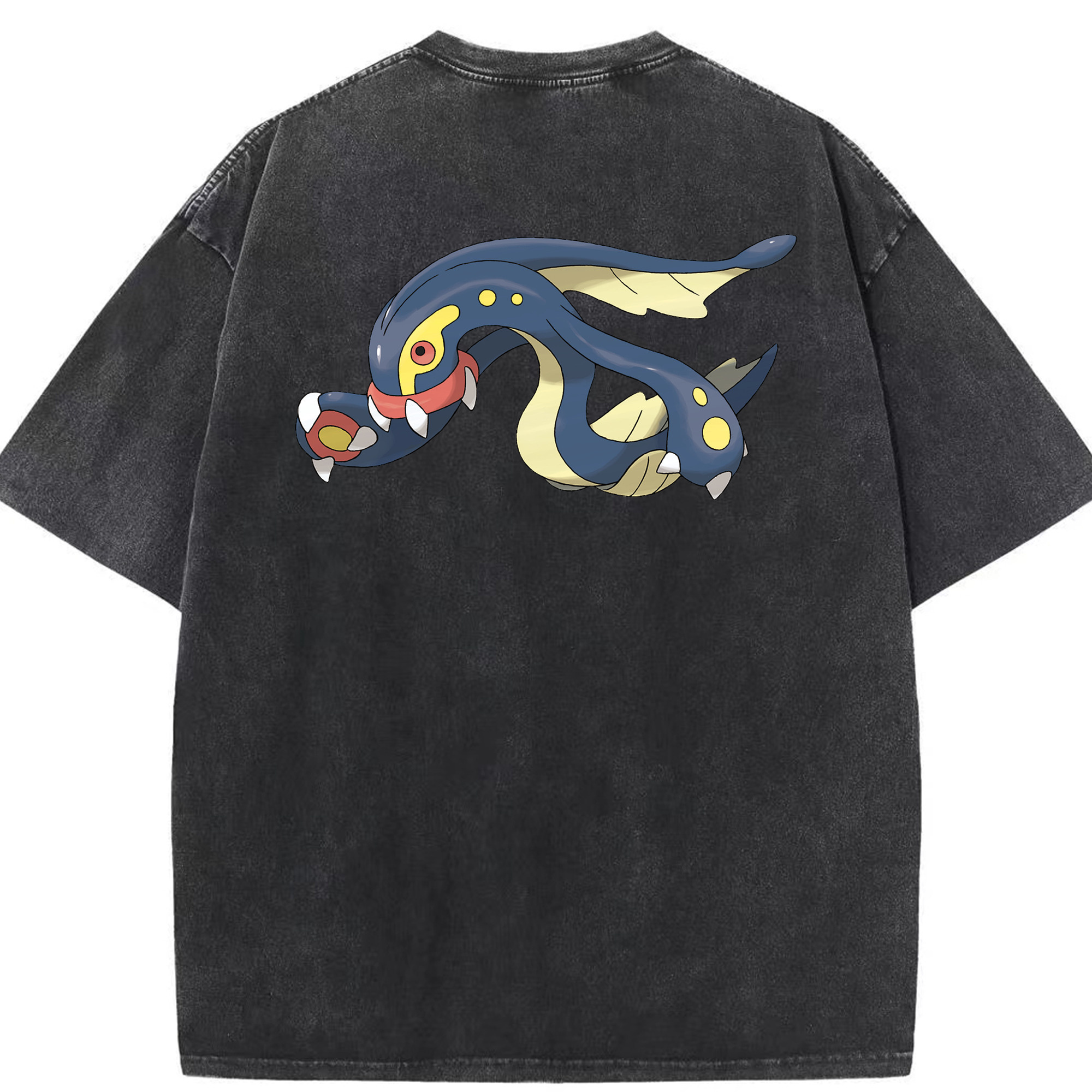 （画像用） ポケットモンスター Pokémon 綿100% ヴィンテージ風 半袖Tシャツ（背面プリント）
