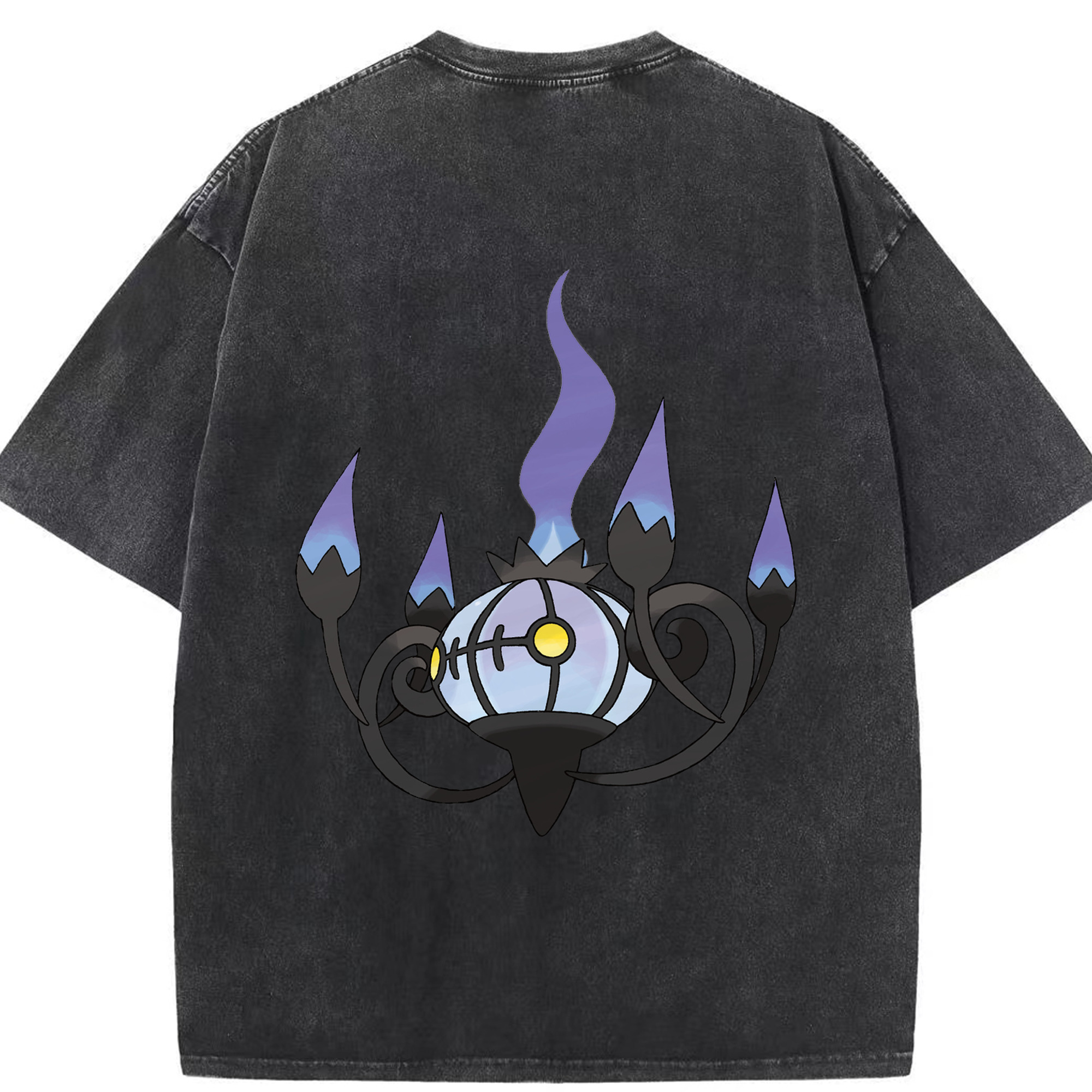 （画像用） ポケットモンスター Pokémon 綿100% ヴィンテージ風 半袖Tシャツ（背面プリント）