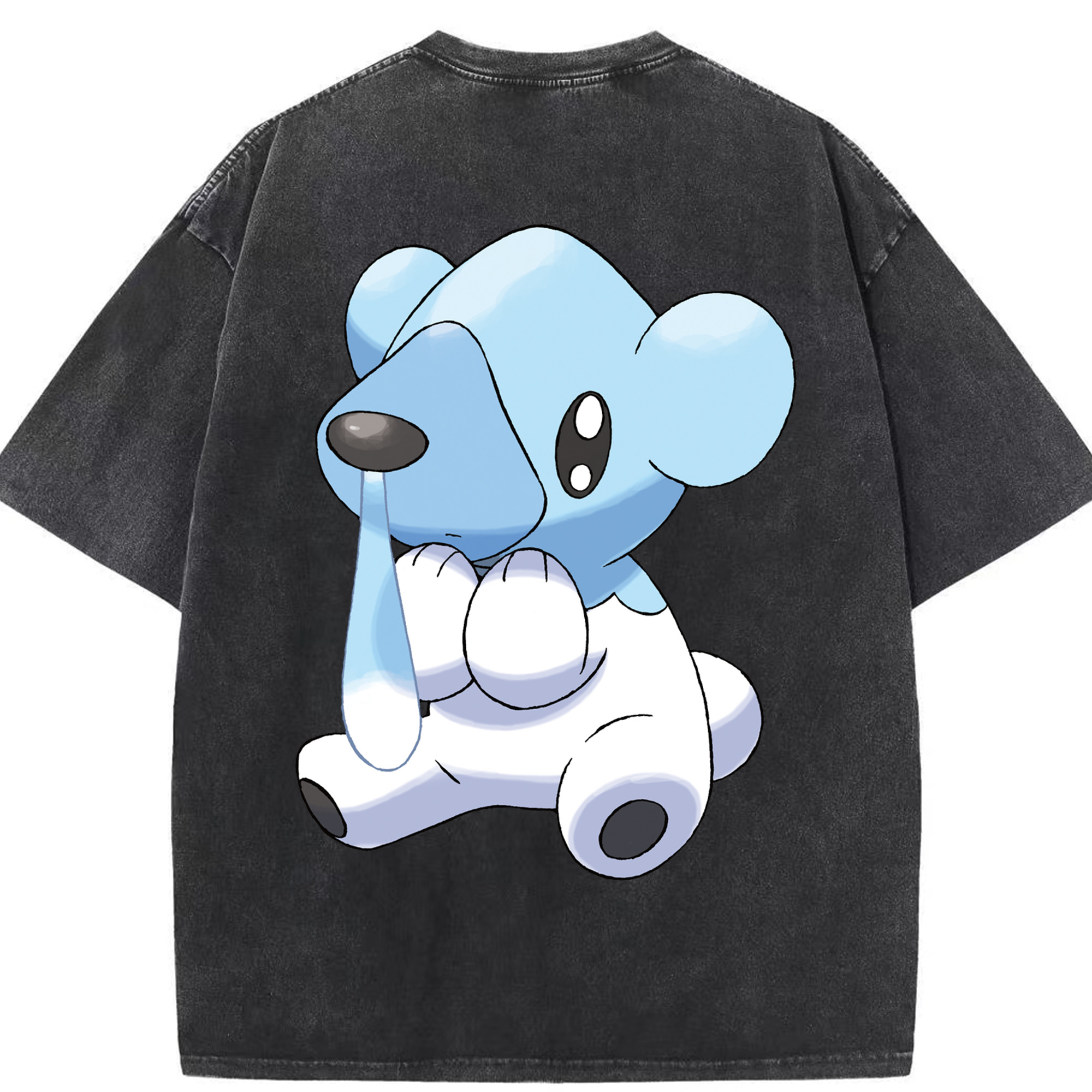 （画像用） ポケットモンスター Pokémon 綿100% ヴィンテージ風 半袖Tシャツ（背面プリント）