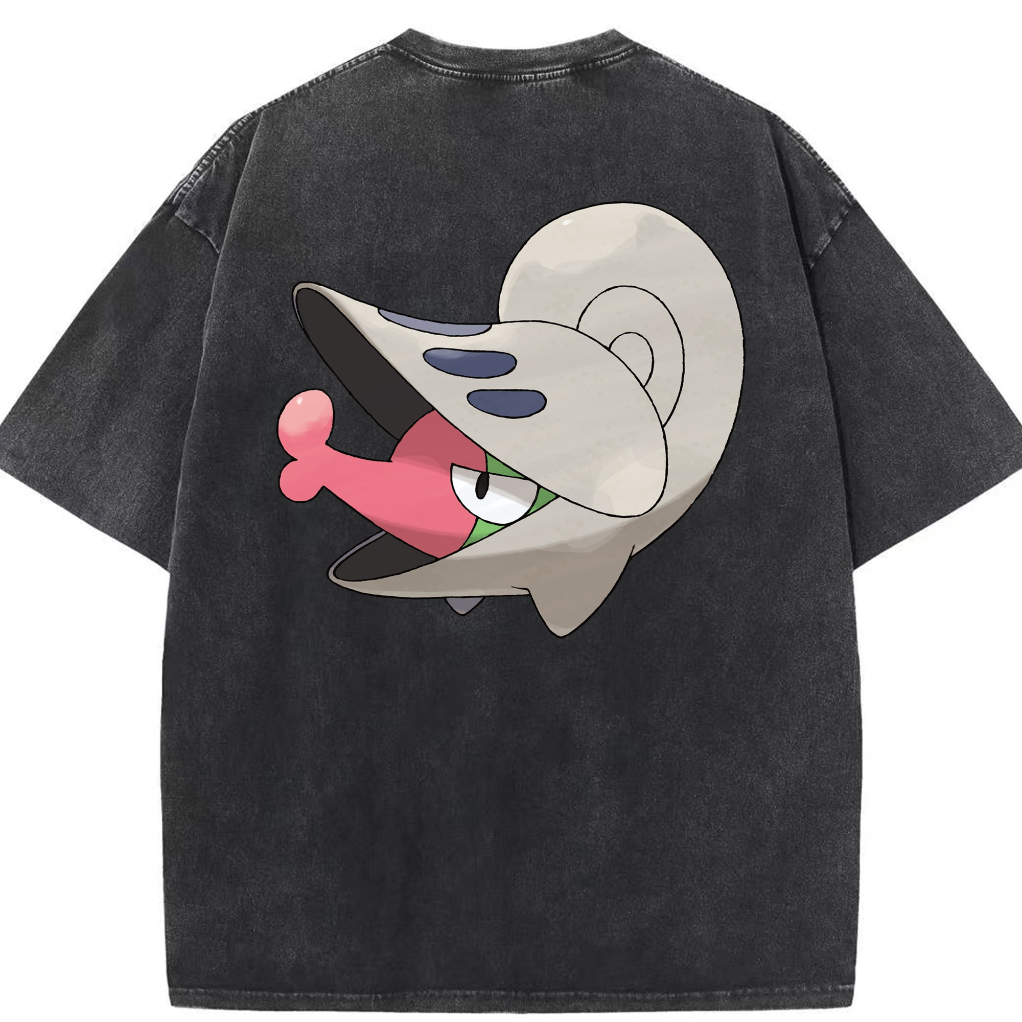 （画像用） ポケットモンスター Pokémon 綿100% ヴィンテージ風 半袖Tシャツ（背面プリント）