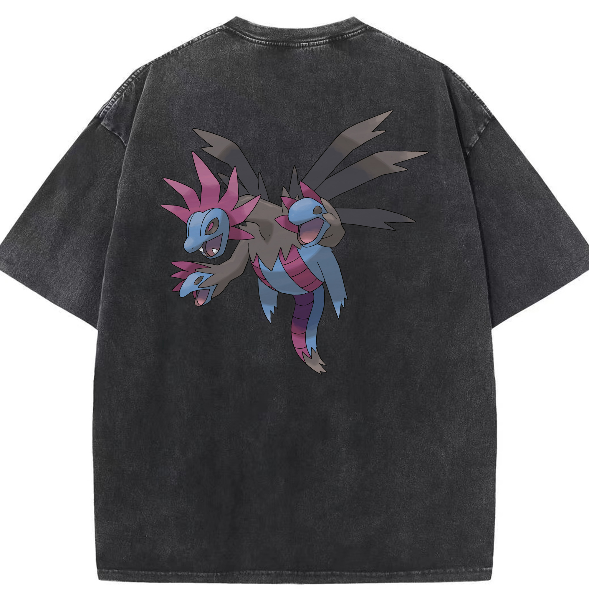 （画像用） ポケットモンスター Pokémon 綿100% ヴィンテージ風 半袖Tシャツ（背面プリント）