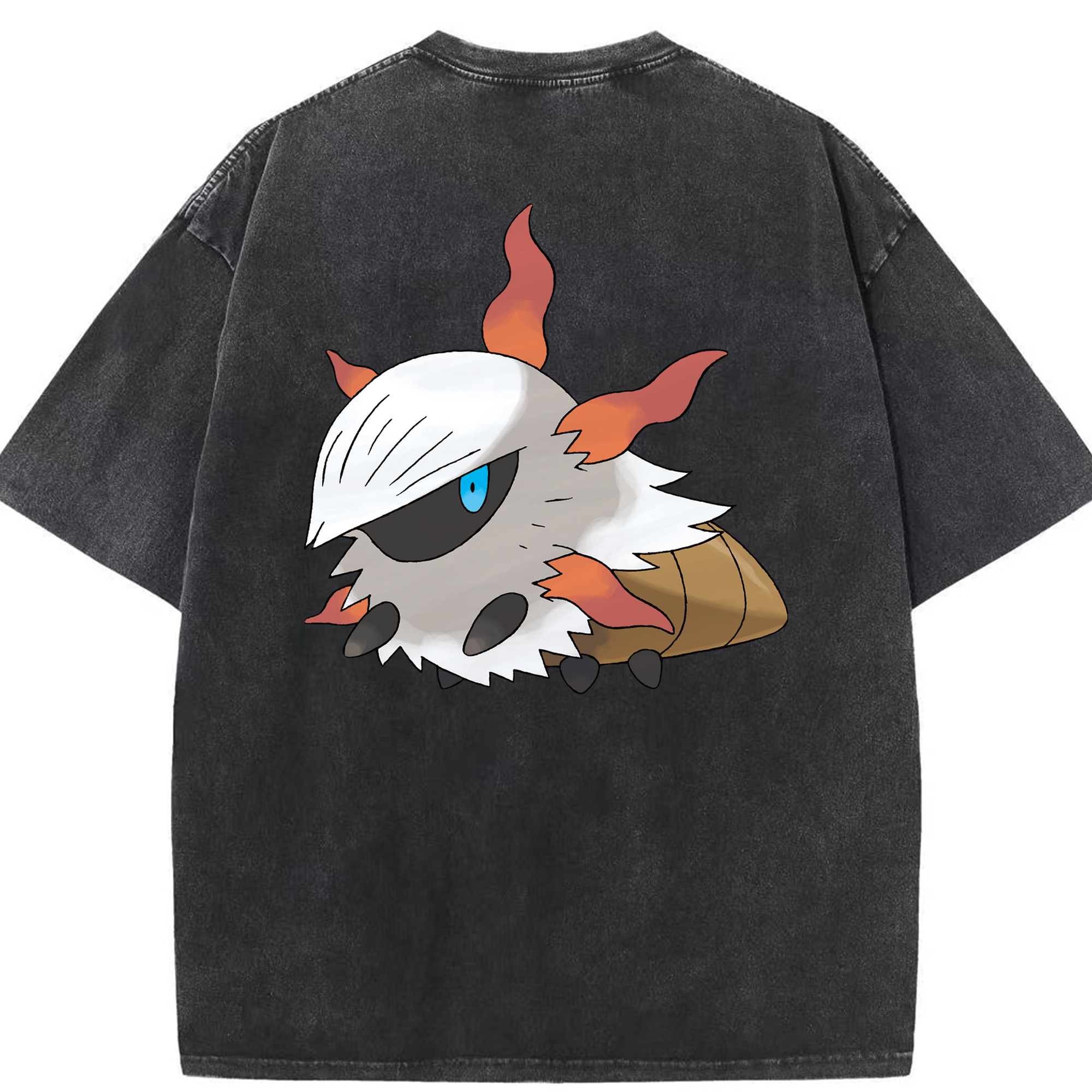 （画像用） ポケットモンスター Pokémon 綿100% ヴィンテージ風 半袖Tシャツ（背面プリント）