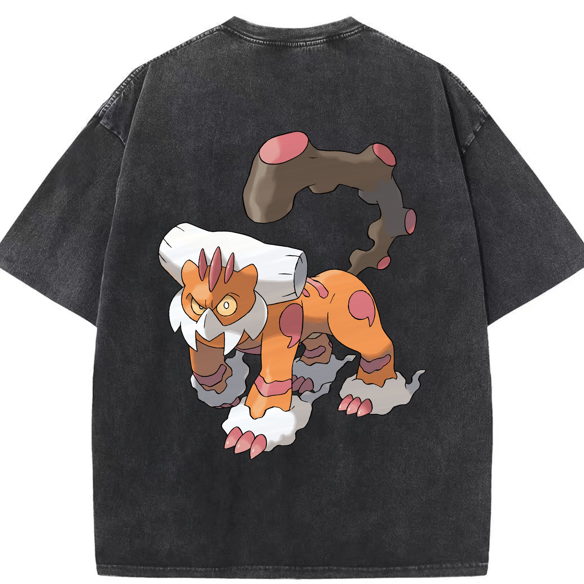 （画像用） ポケットモンスター Pokémon 綿100% ヴィンテージ風 半袖Tシャツ（背面プリント）