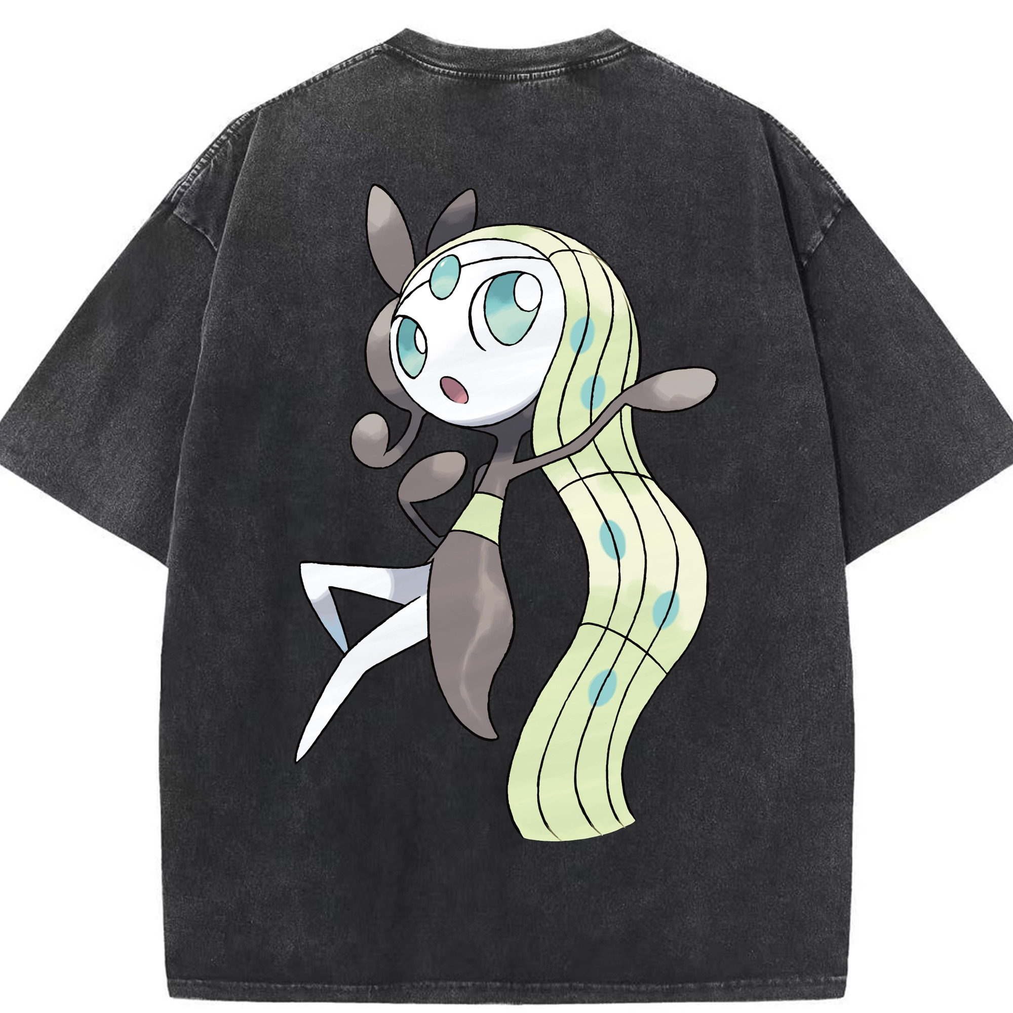 （画像用） ポケットモンスター Pokémon 綿100% ヴィンテージ風 半袖Tシャツ（背面プリント）