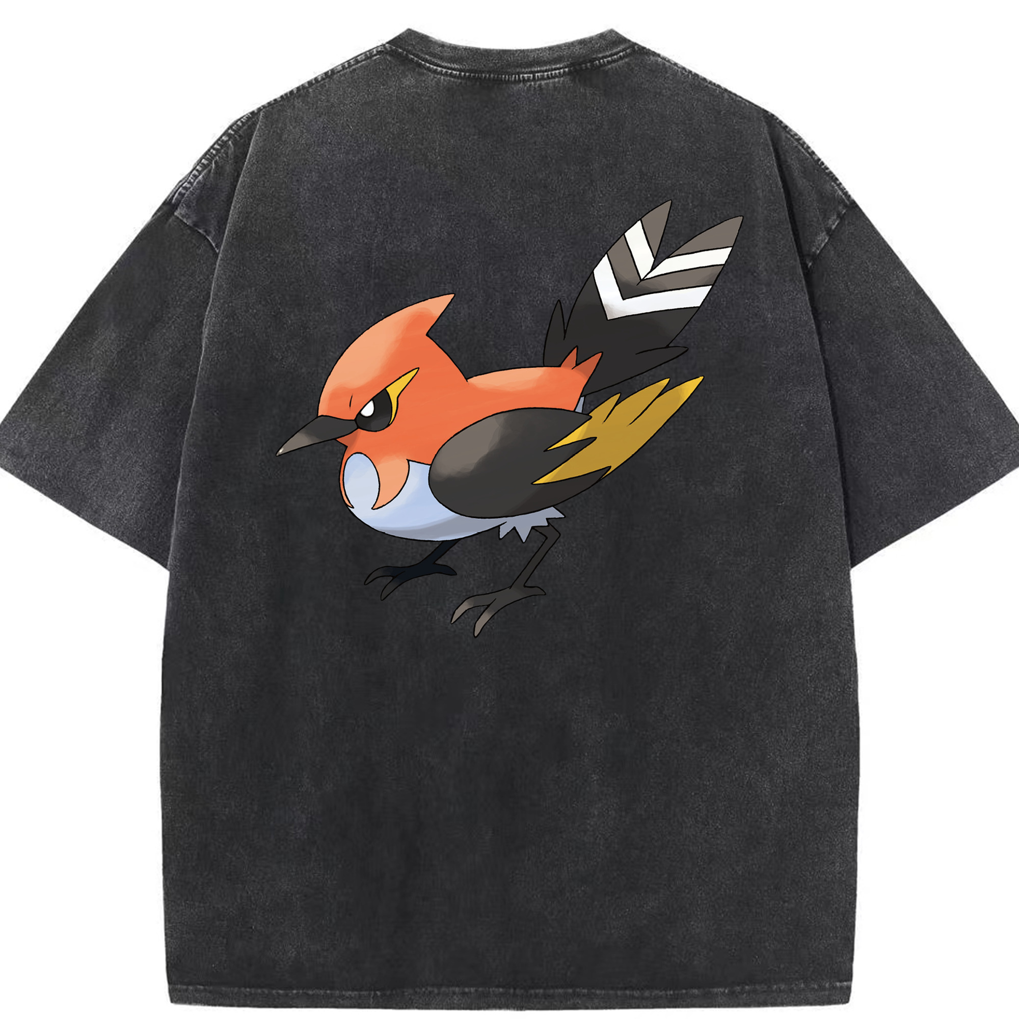 （画像用） ポケットモンスター Pokémon 綿100% ヴィンテージ風 半袖Tシャツ（背面プリント）