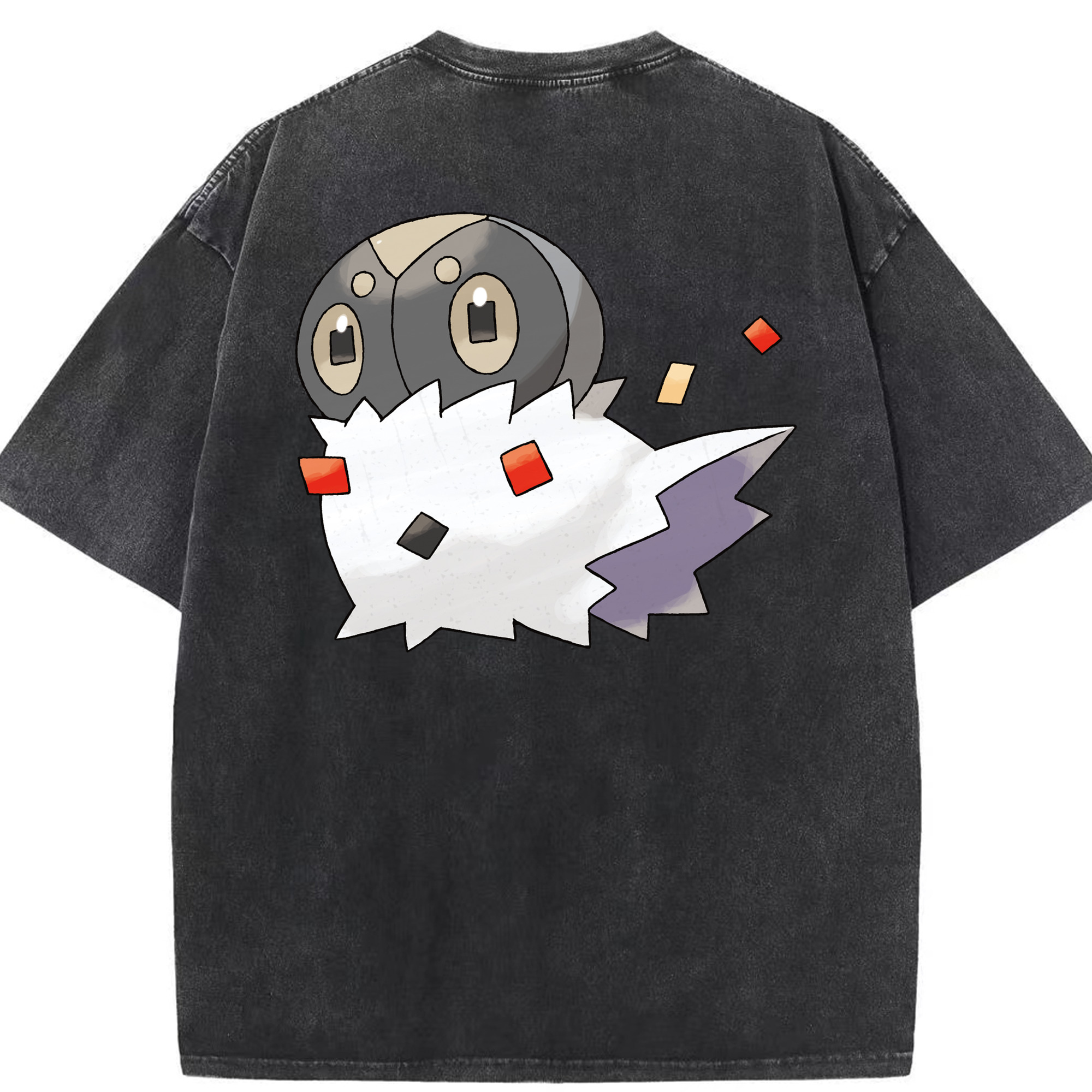 （画像用） ポケットモンスター Pokémon 綿100% ヴィンテージ風 半袖Tシャツ（背面プリント）
