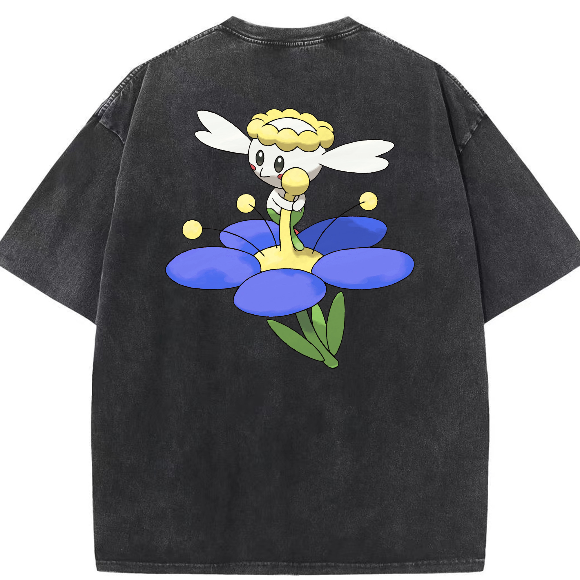 （画像用） ポケットモンスター Pokémon 綿100% ヴィンテージ風 半袖Tシャツ（背面プリント）