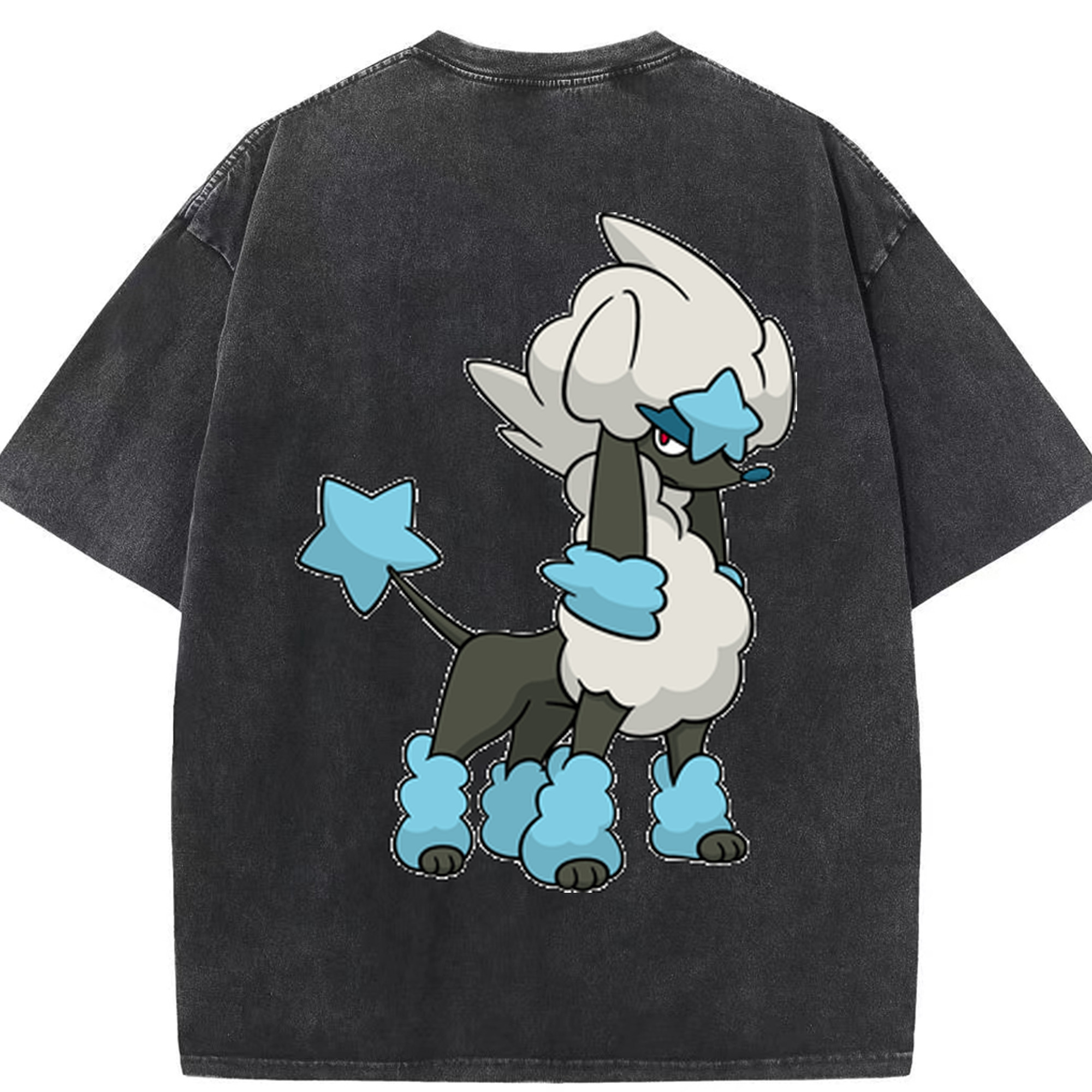 （画像用） ポケットモンスター Pokémon 綿100% ヴィンテージ風 半袖Tシャツ（背面プリント）
