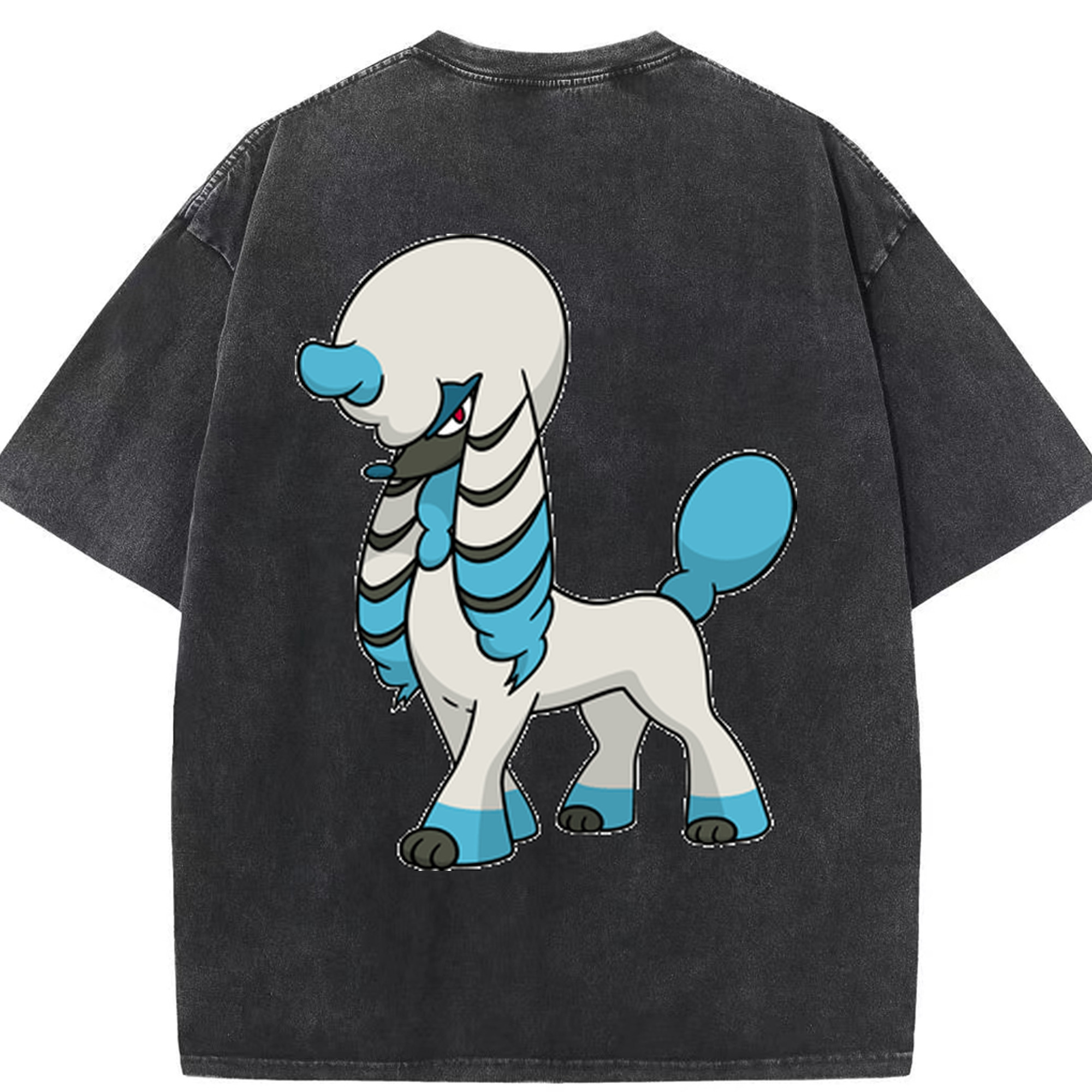 （画像用） ポケットモンスター Pokémon 綿100% ヴィンテージ風 半袖Tシャツ（背面プリント）