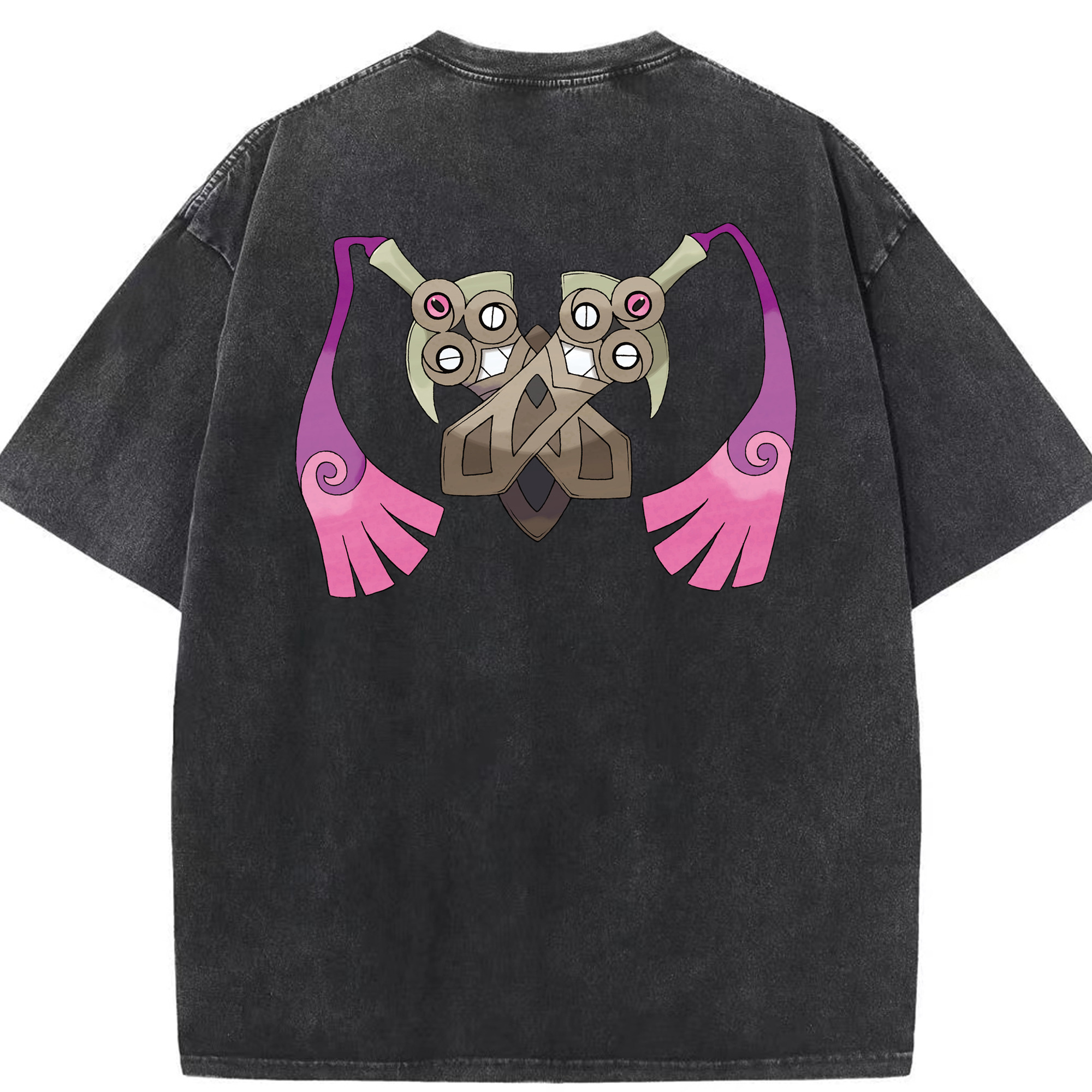 （画像用） ポケットモンスター Pokémon 綿100% ヴィンテージ風 半袖Tシャツ（背面プリント）