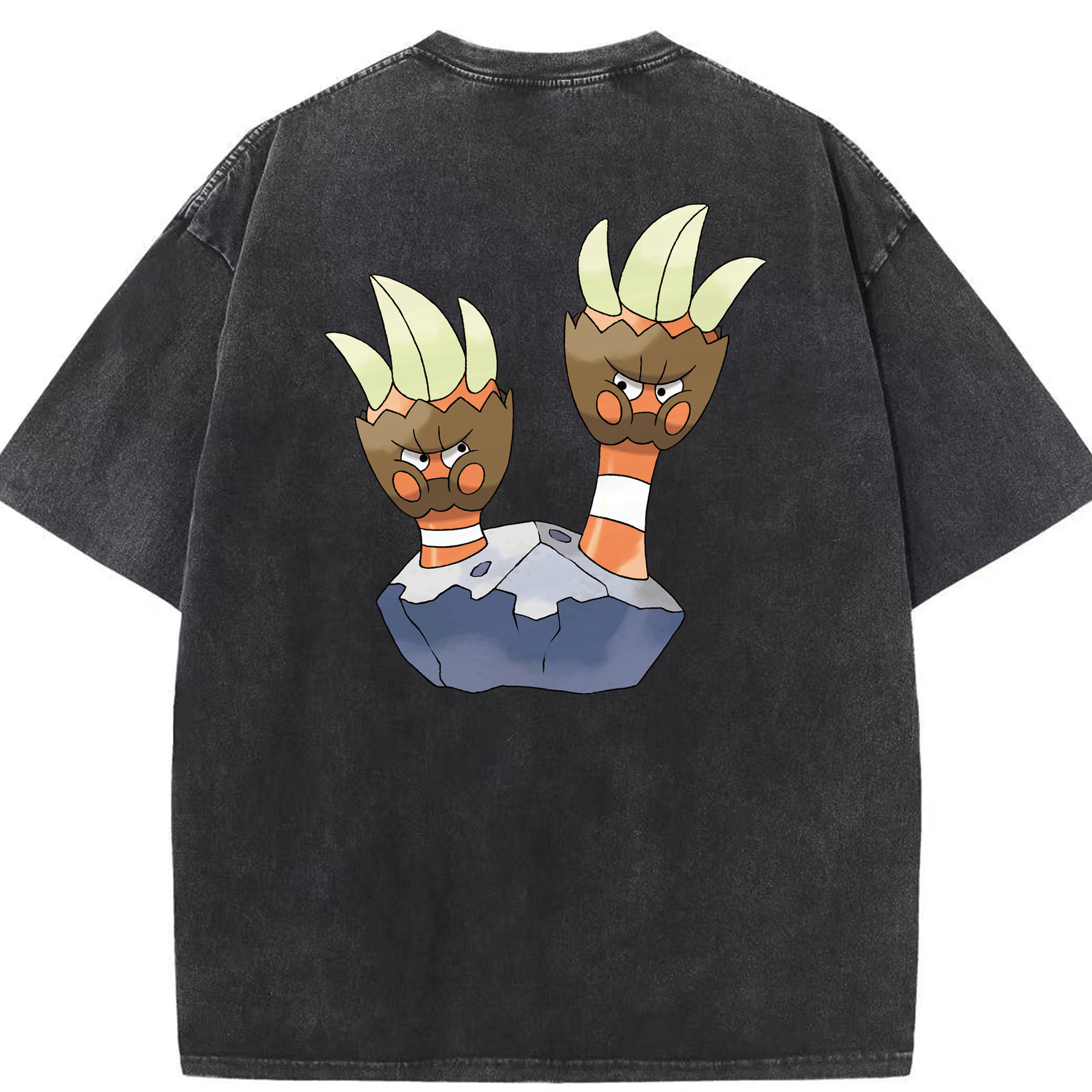 （画像用） ポケットモンスター Pokémon 綿100% ヴィンテージ風 半袖Tシャツ（背面プリント）