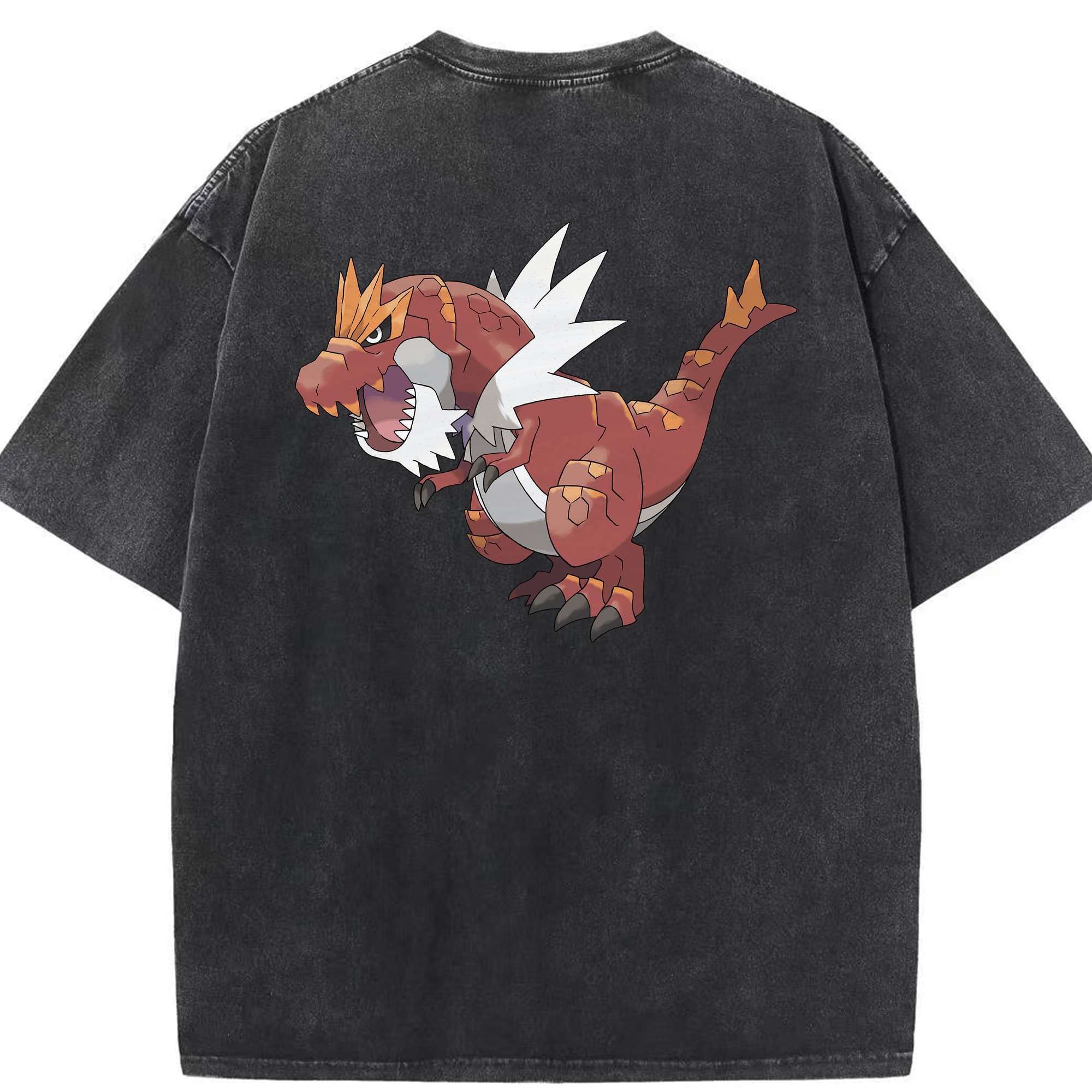 （画像用） ポケットモンスター Pokémon 綿100% ヴィンテージ風 半袖Tシャツ（背面プリント）