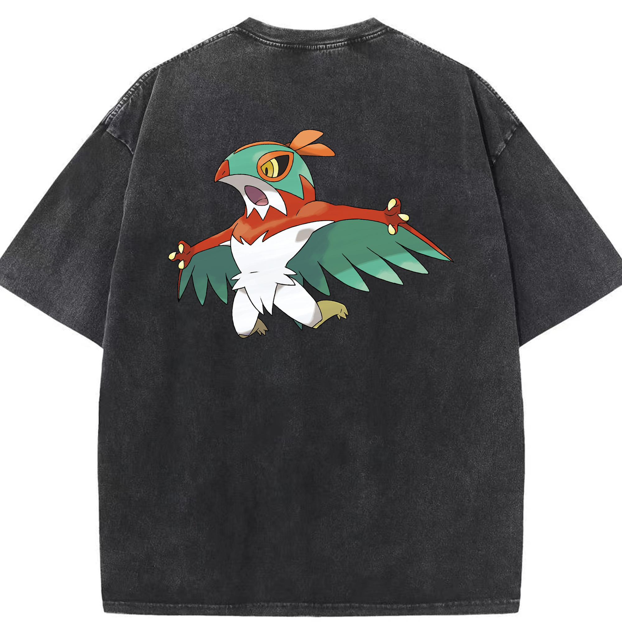 （画像用） ポケットモンスター Pokémon 綿100% ヴィンテージ風 半袖Tシャツ（背面プリント）