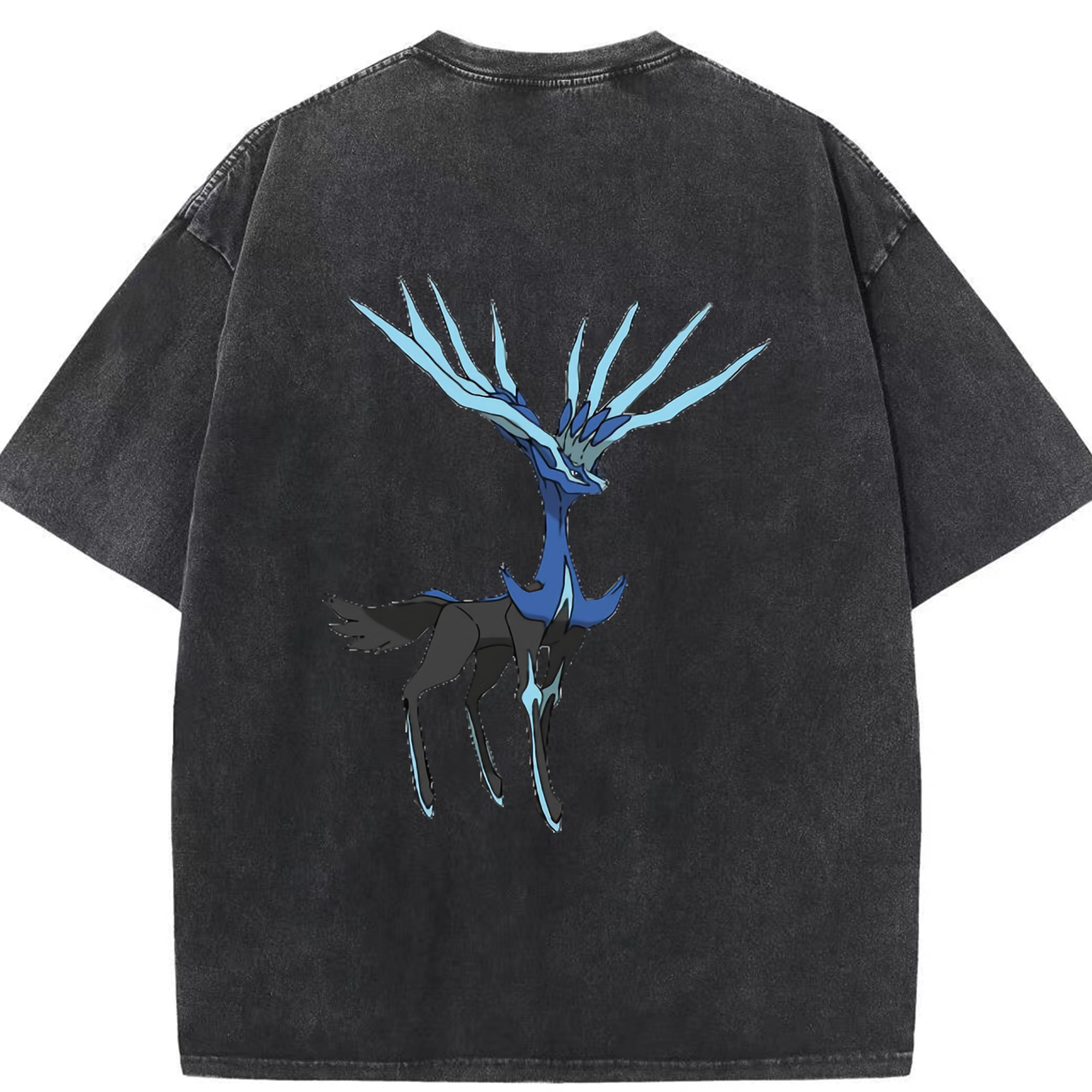 （画像用） ポケットモンスター Pokémon 綿100% ヴィンテージ風 半袖Tシャツ（背面プリント）
