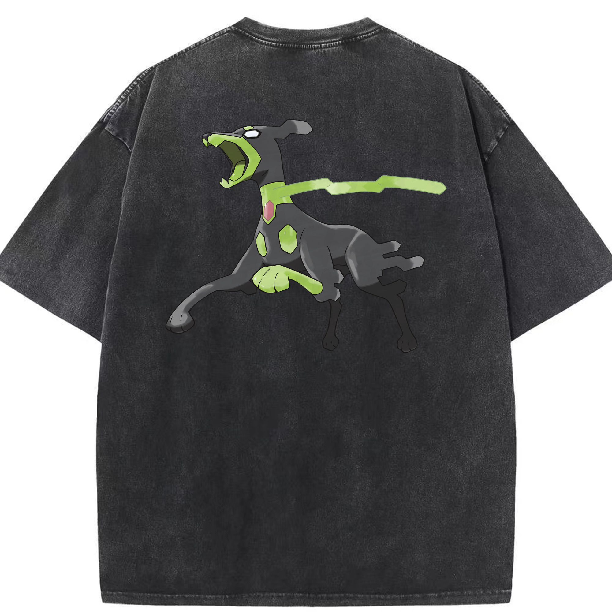 （画像用） ポケットモンスター Pokémon 綿100% ヴィンテージ風 半袖Tシャツ（背面プリント）