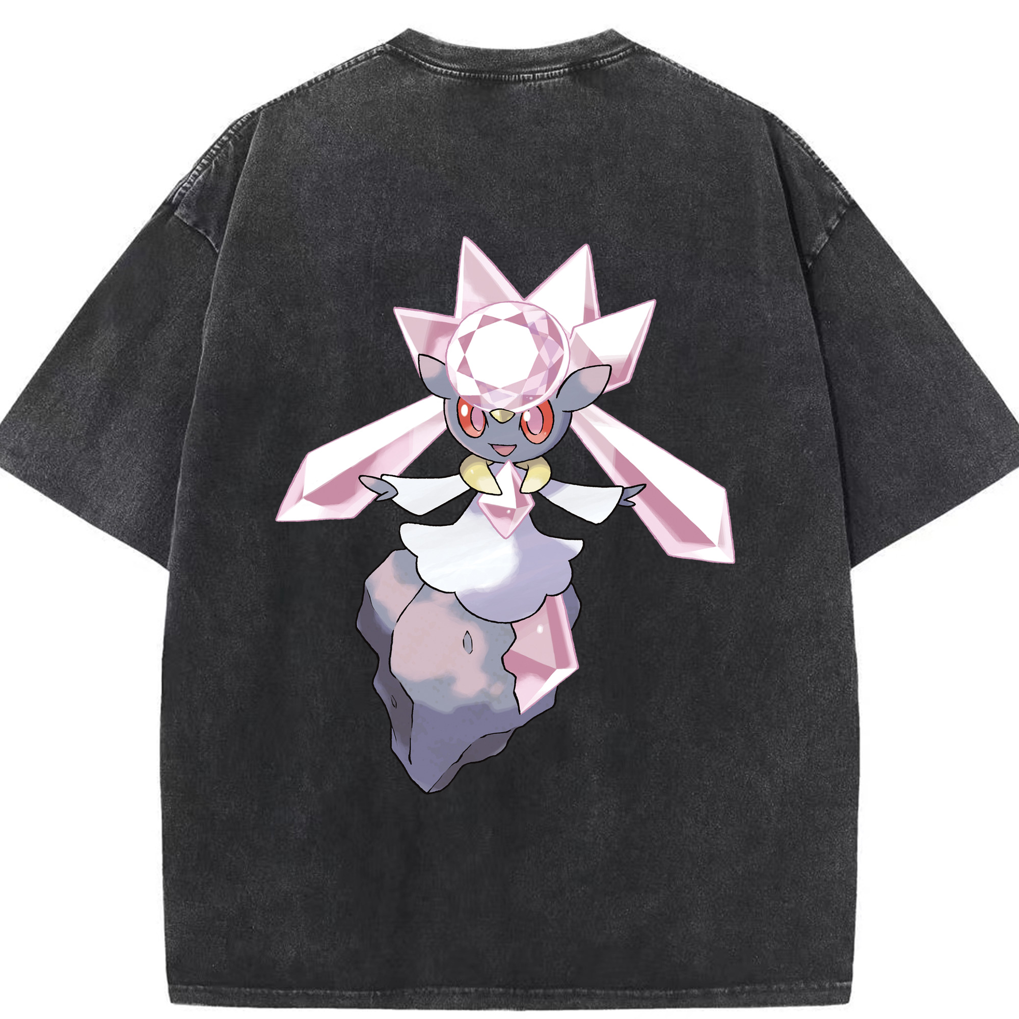 （画像用） ポケットモンスター Pokémon 綿100% ヴィンテージ風 半袖Tシャツ（背面プリント）